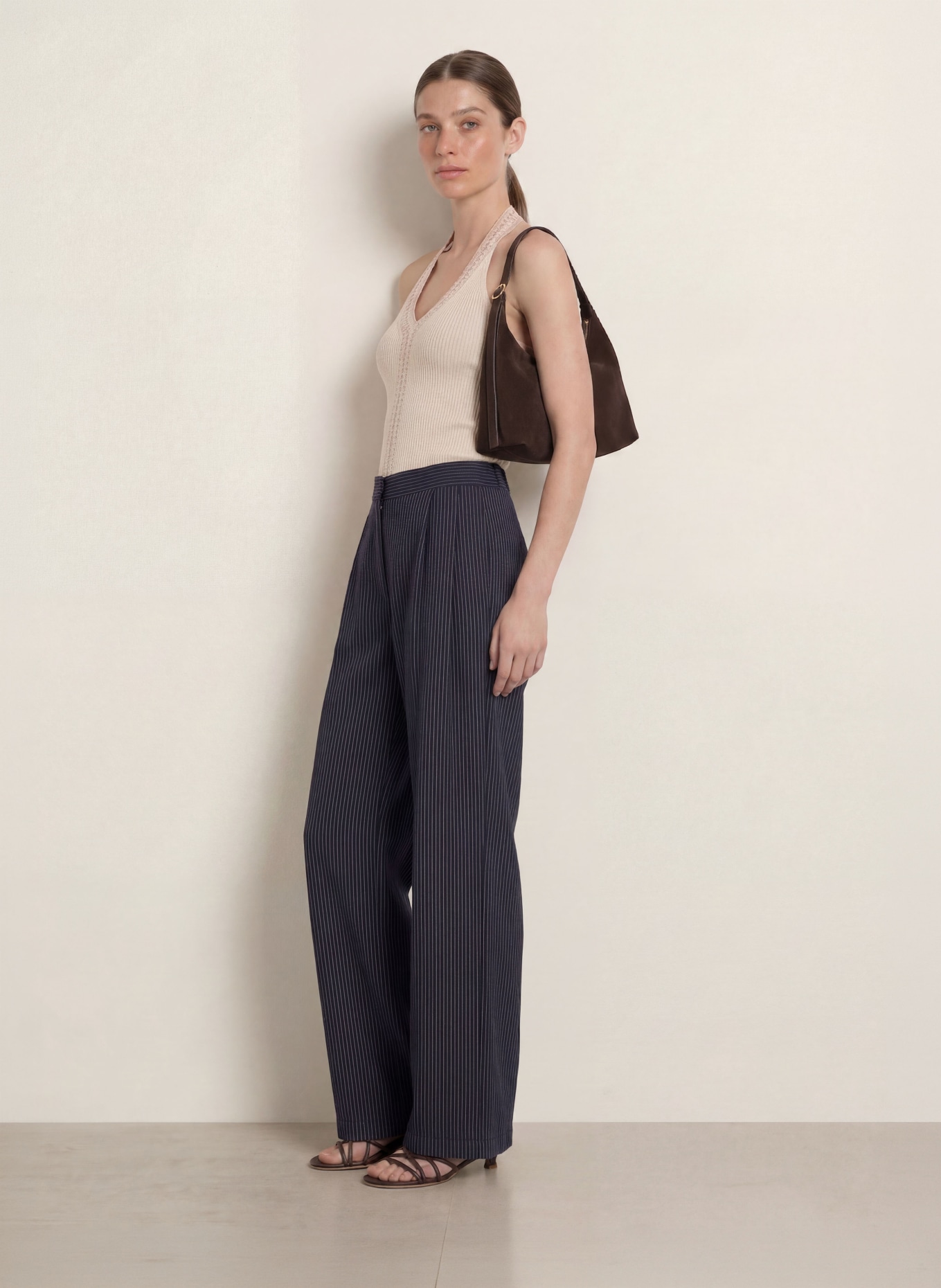 REISS Stricktop NORA: BEIGE