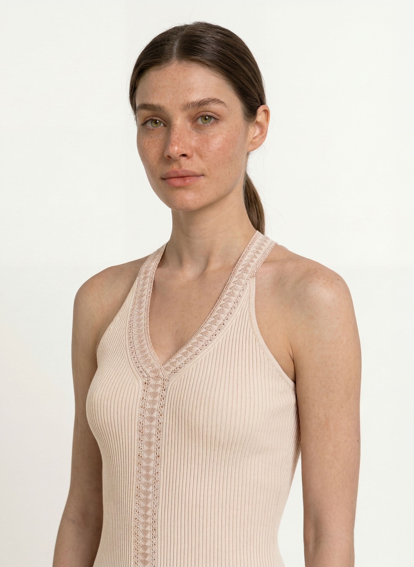 REISS Stricktop NORA: BEIGE