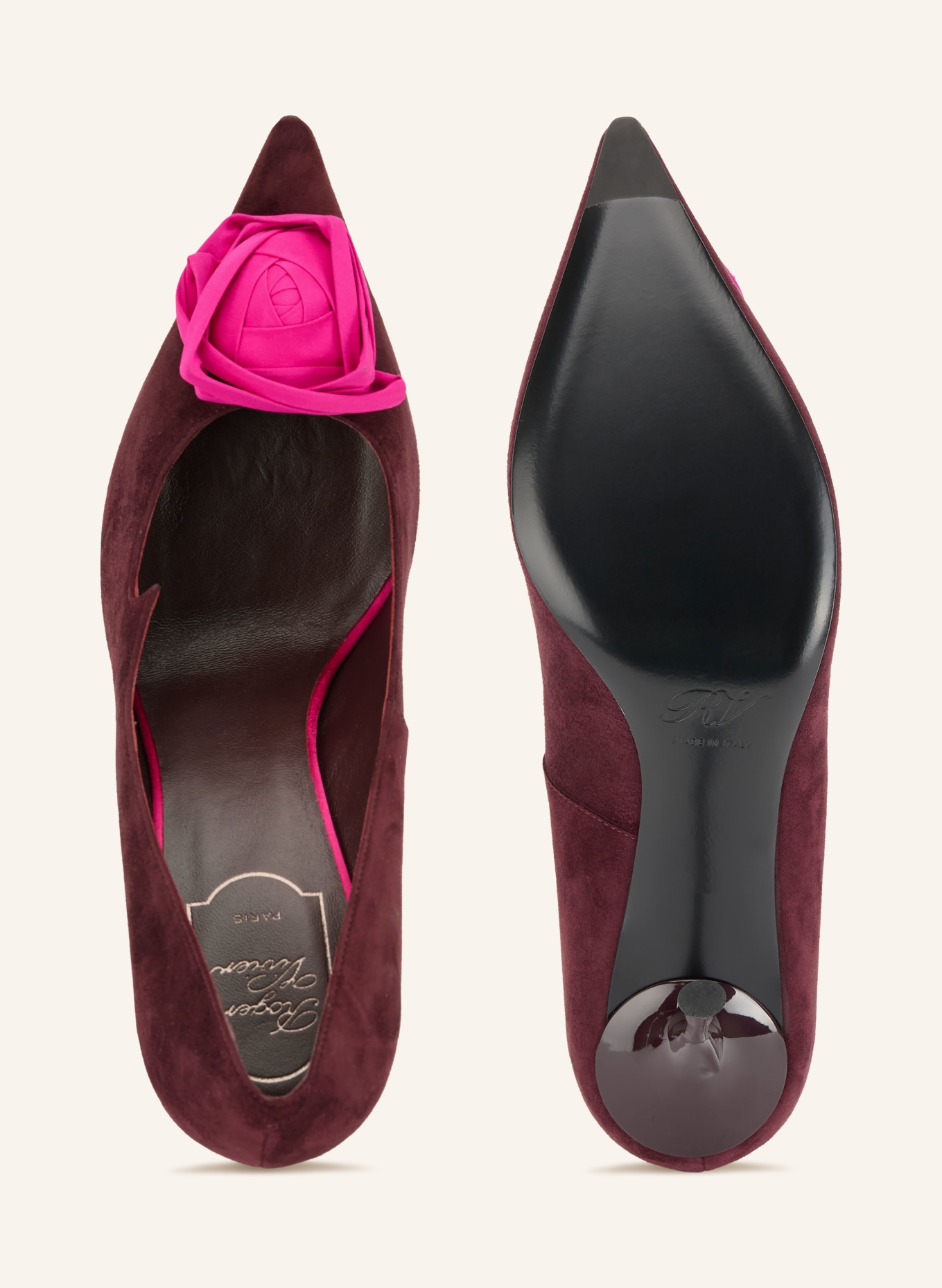 Roger Vivier Pumps ROSE VIVIER: DUNKELROT / FUCHSIA
