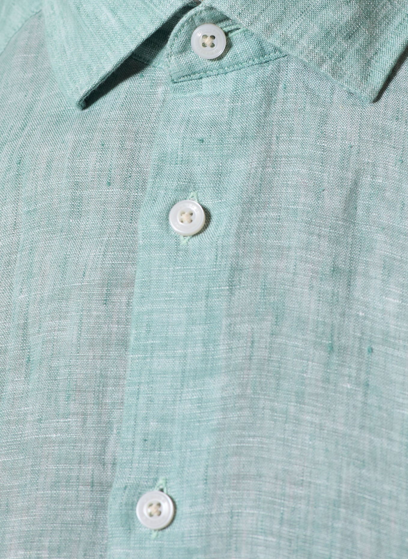 REISS Chemise à manches courtes HOLIDAY Slim Fit en lin: TURQUOISE