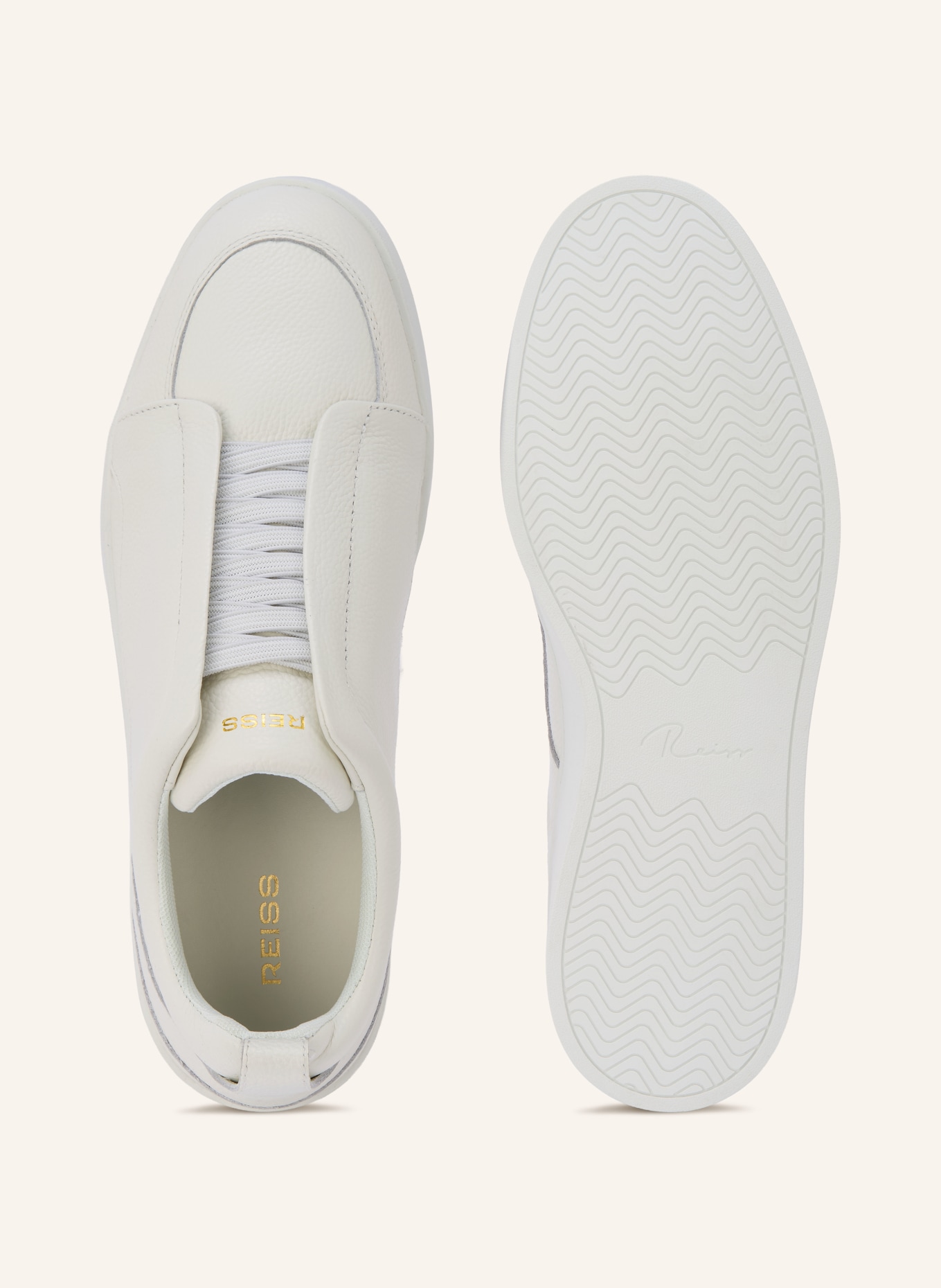 REISS HENRY Slip-on sneakers: WHITE
