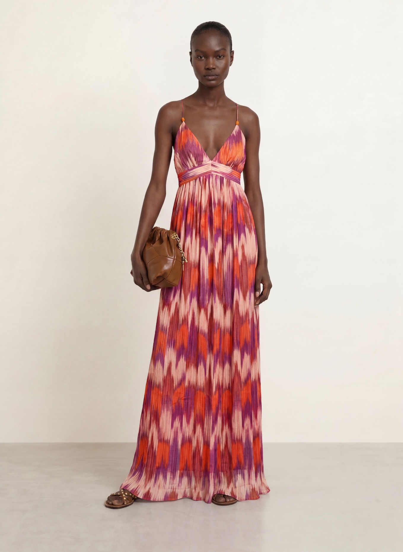ba&sh Kleid: ORANGE / LILA
