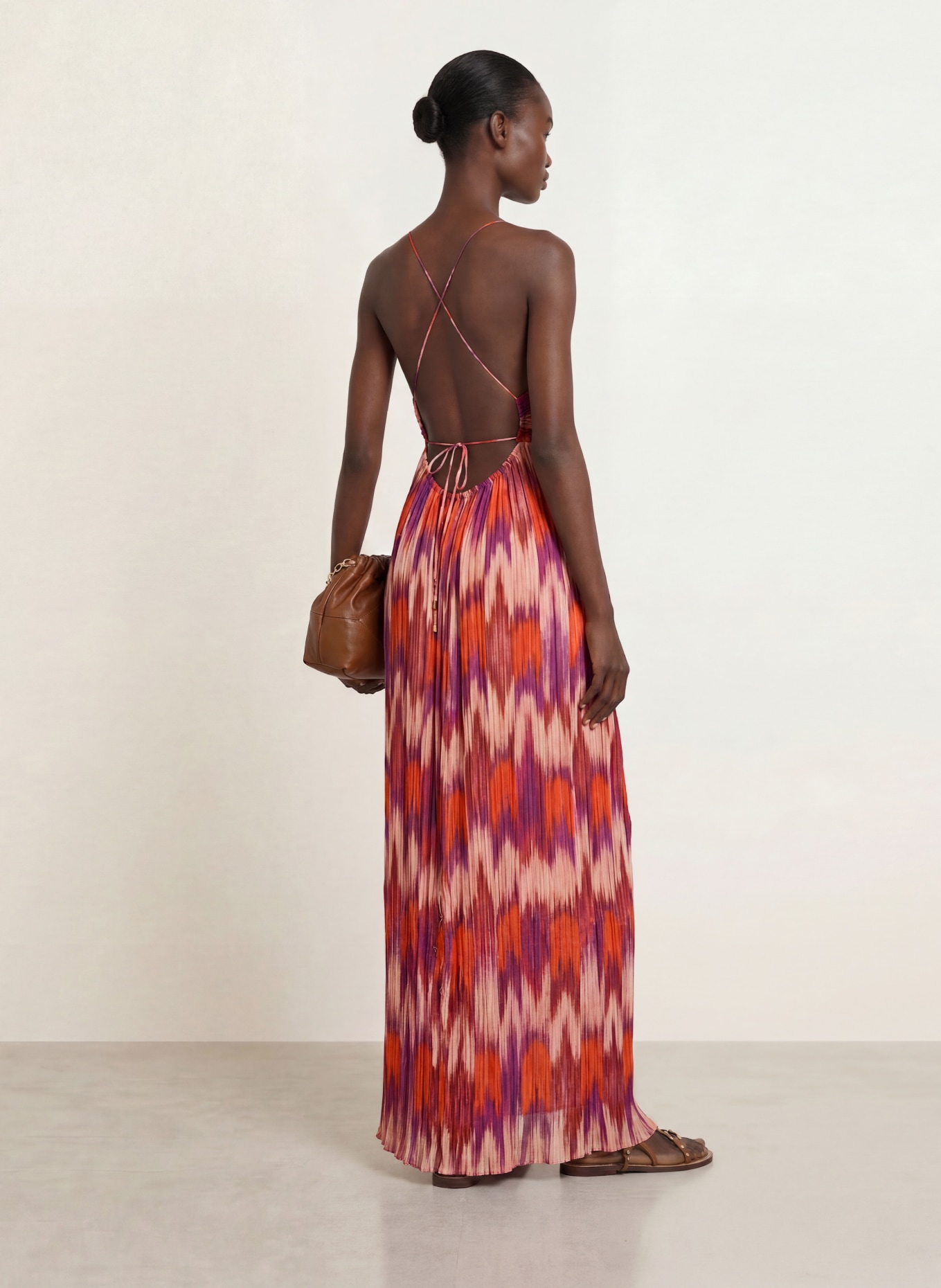 ba&sh Kleid: ORANGE / LILA