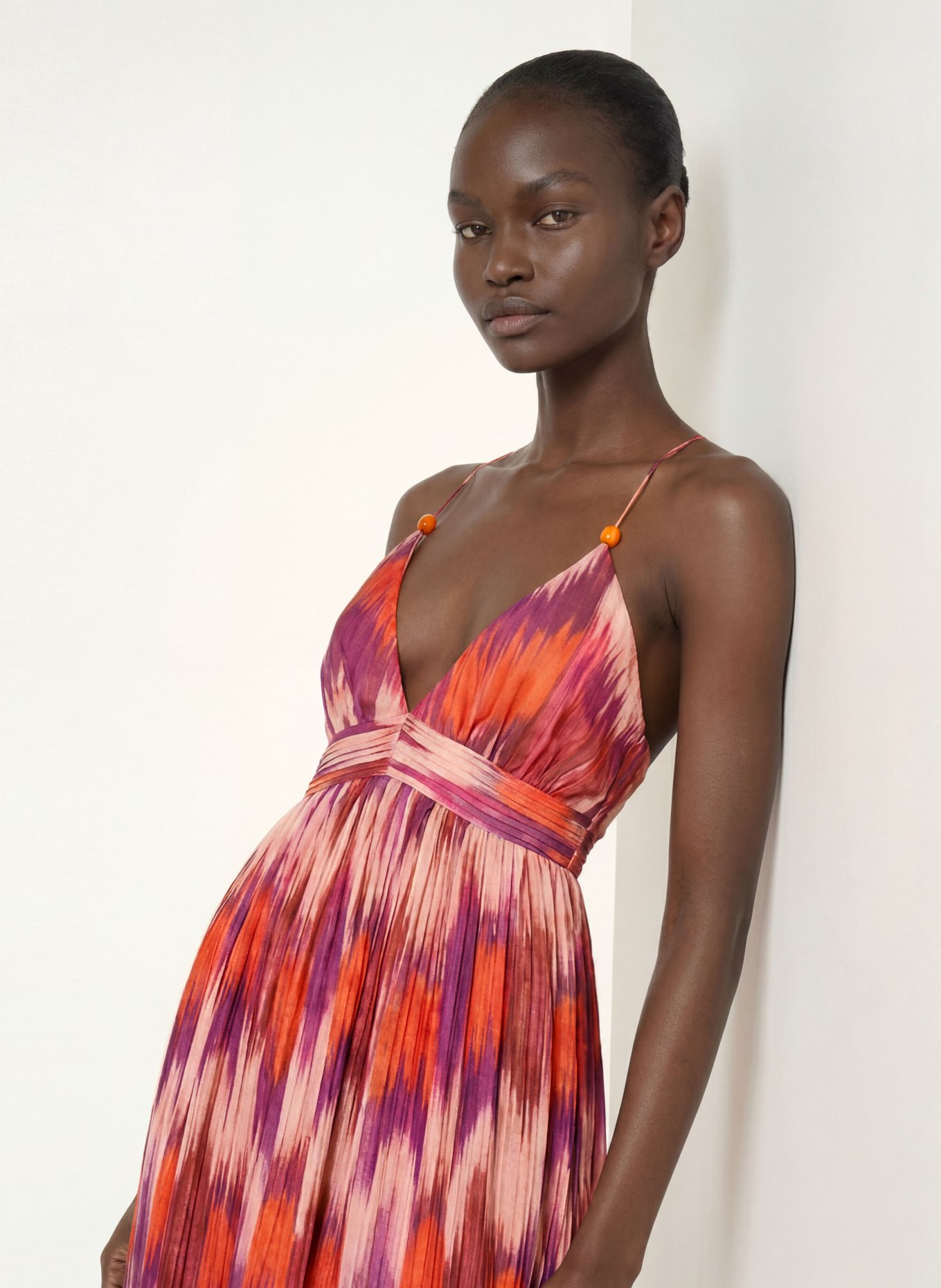ba&sh Kleid: ORANGE / LILA