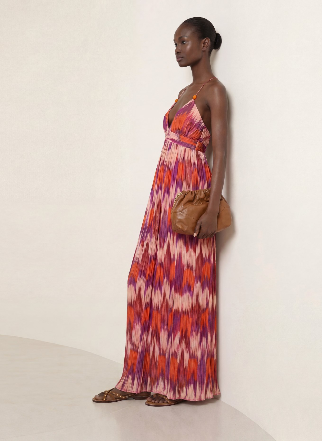 ba&sh Kleid: ORANGE / LILA