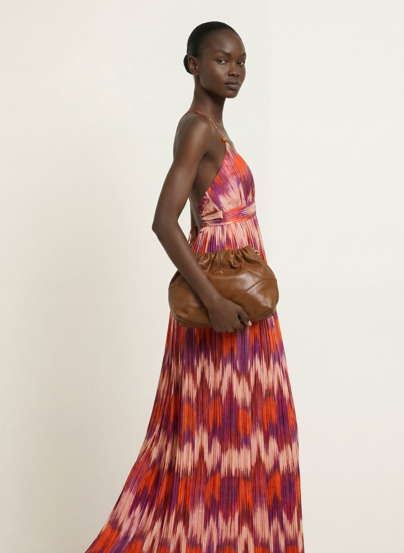 ba&sh Kleid: ORANGE / LILA