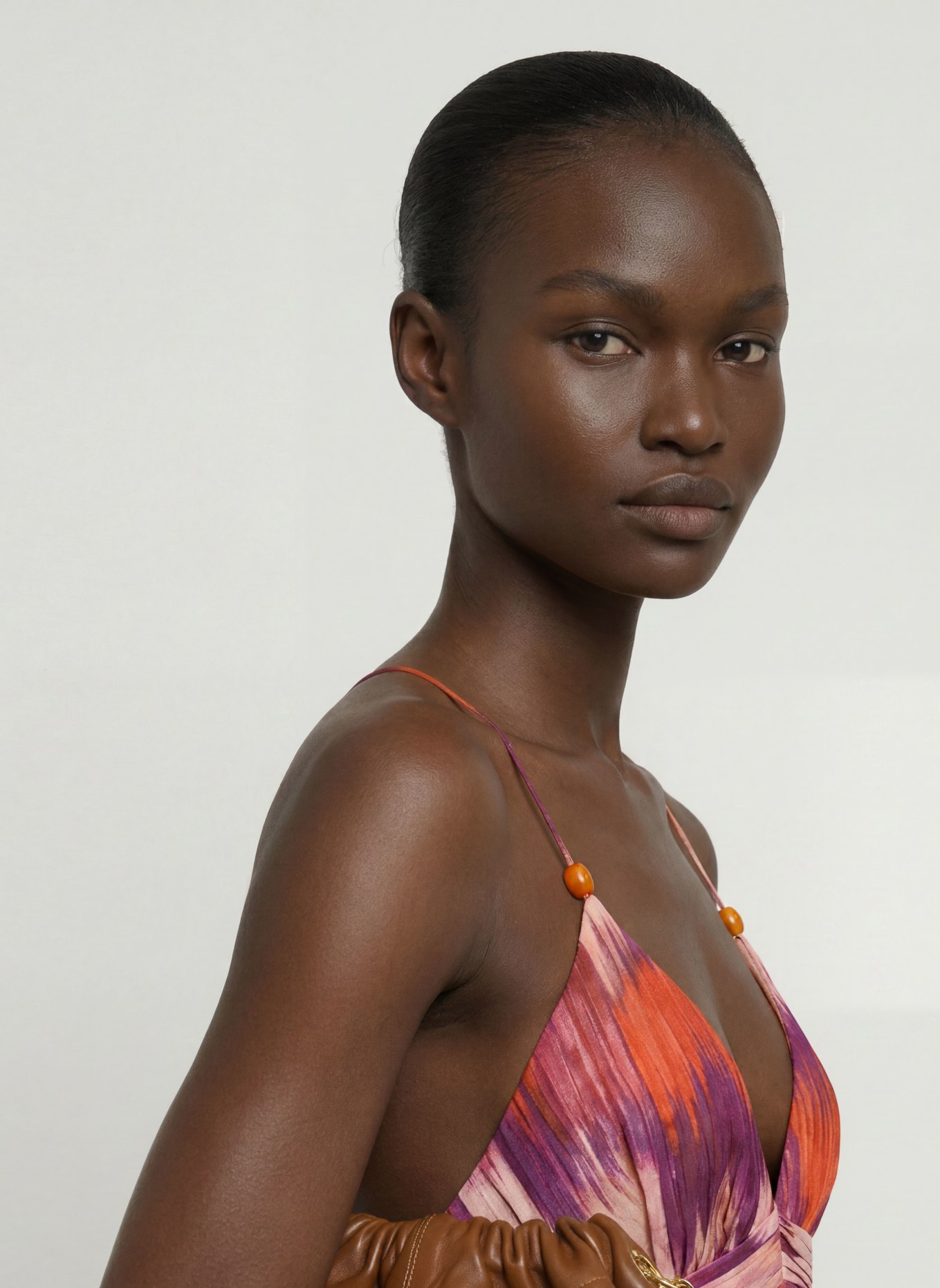 ba&sh Kleid: ORANGE / LILA