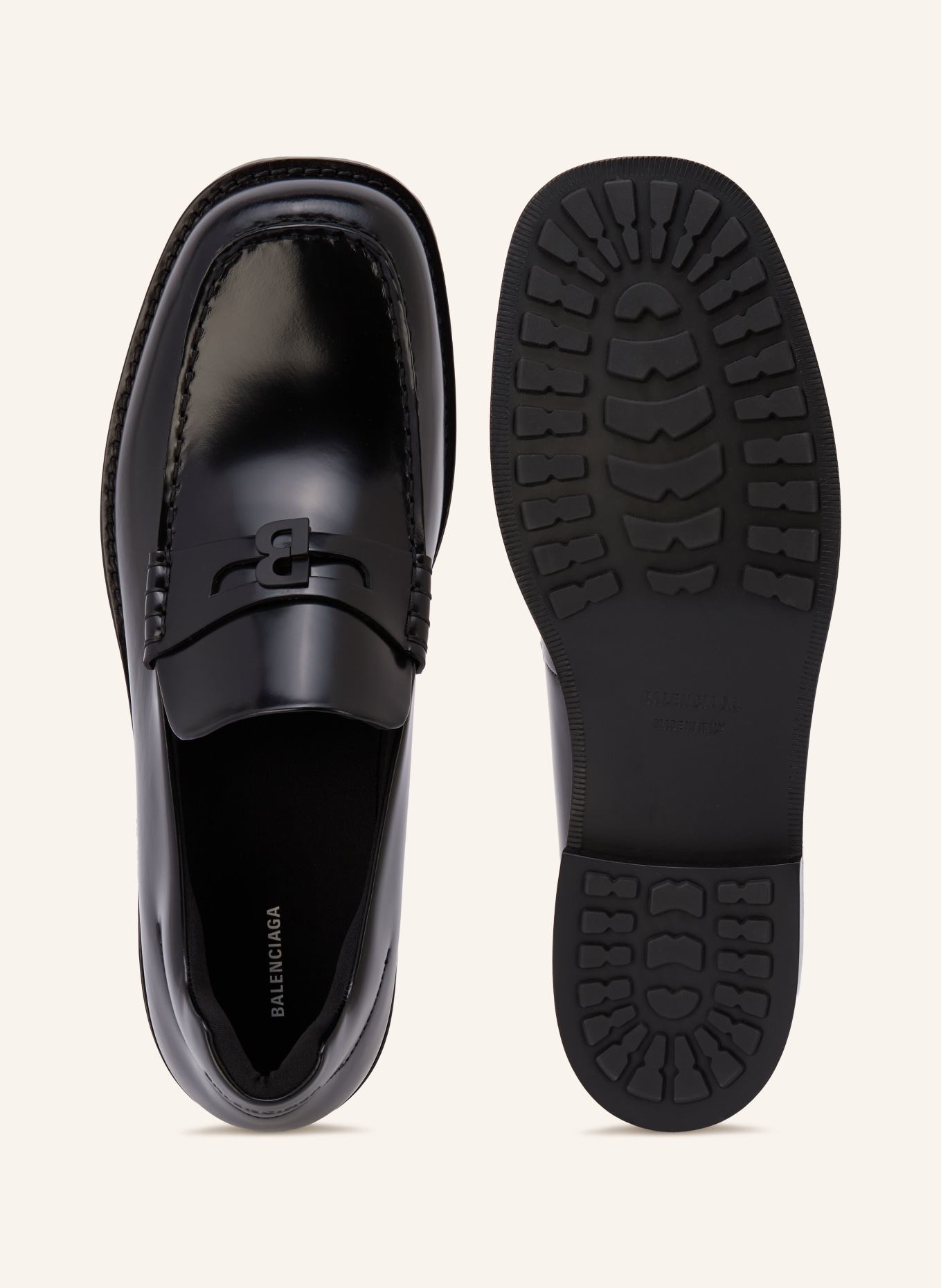 BALENCIAGA Penny-Loafer: SCHWARZ