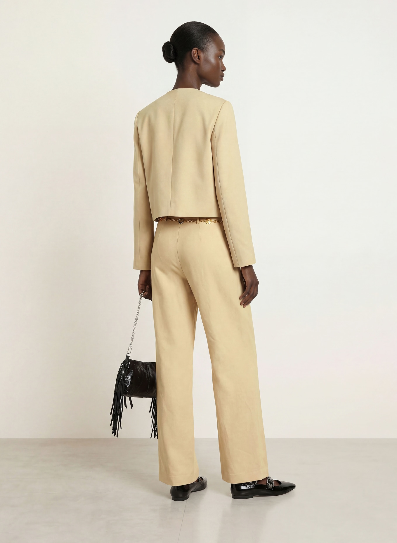 maje Marlenehose PIGUL: BEIGE