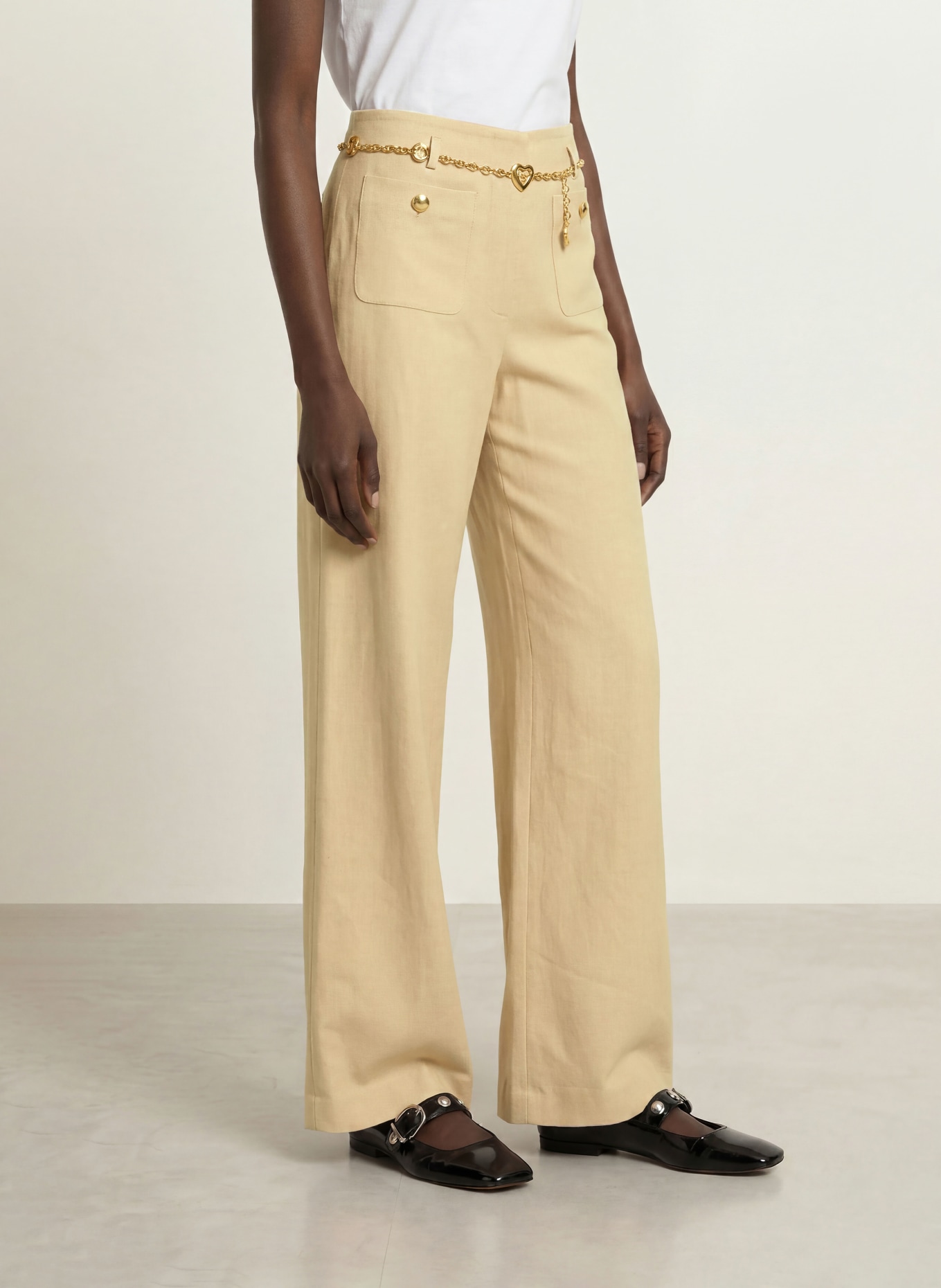 maje Marlenehose PIGUL: BEIGE