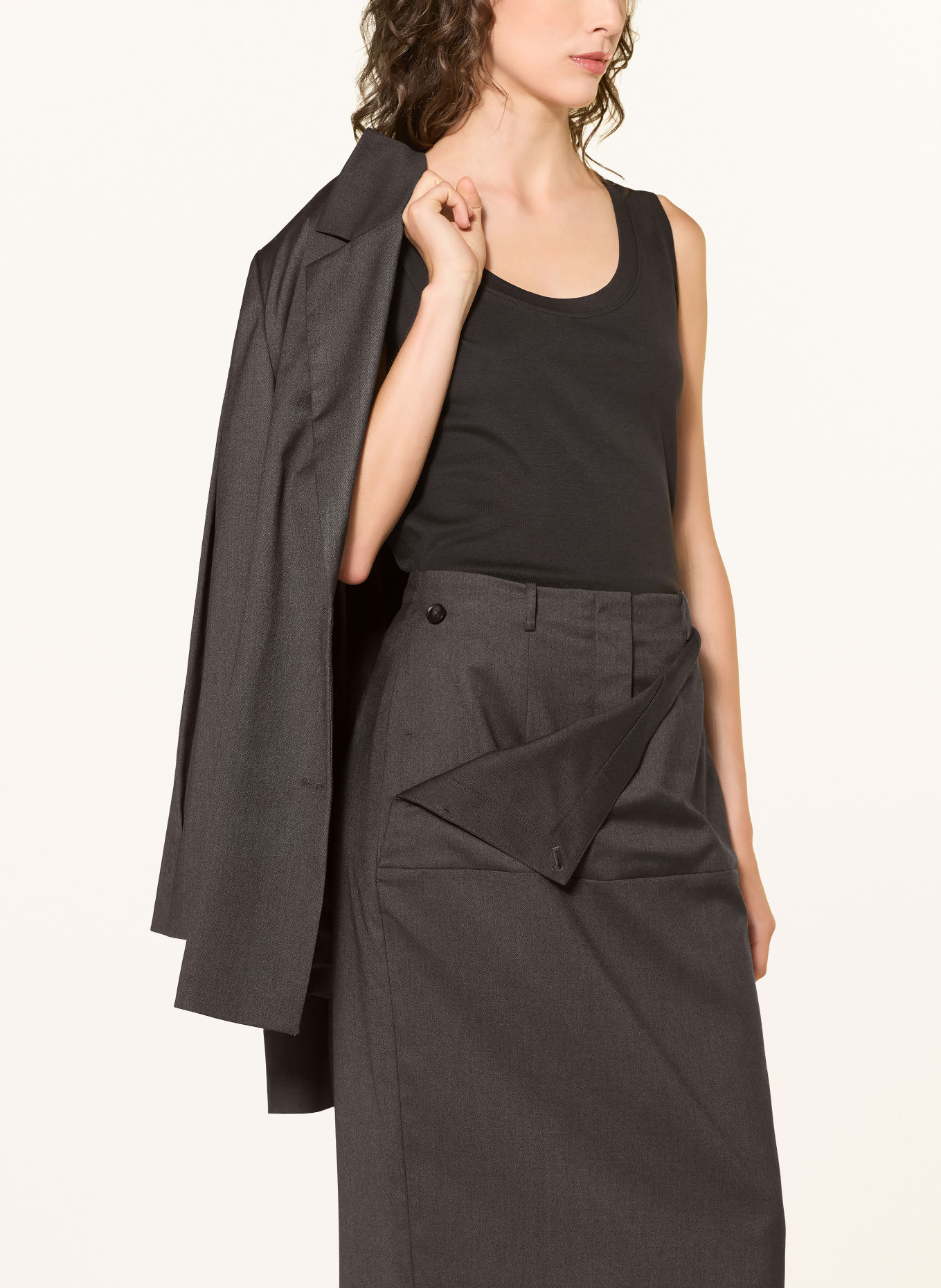 LeGer Studio Rok ALLIE: DONKERGRIJS