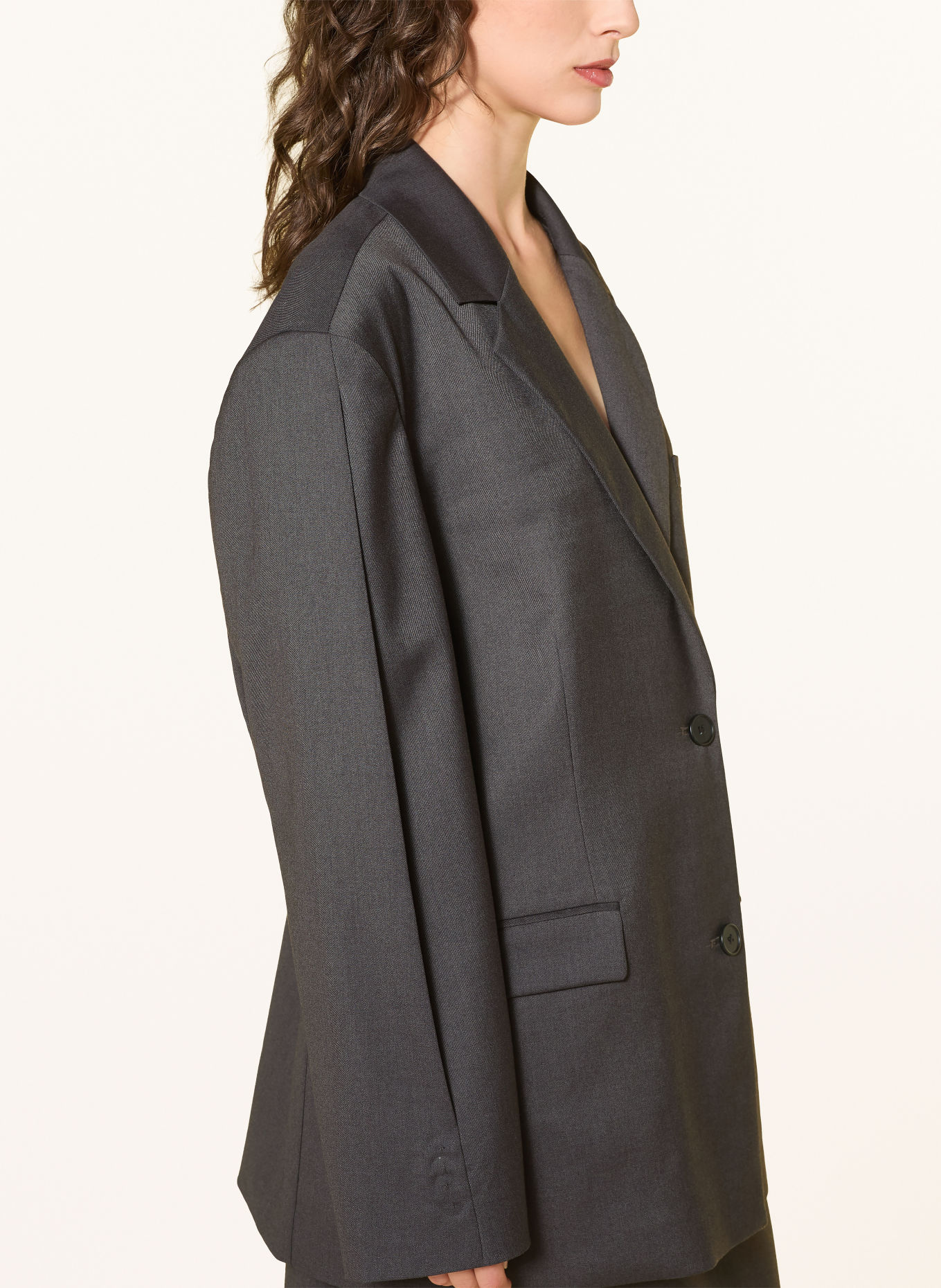 LeGer Studio Oversized Blazer ALLIE: DONKERGRIJS