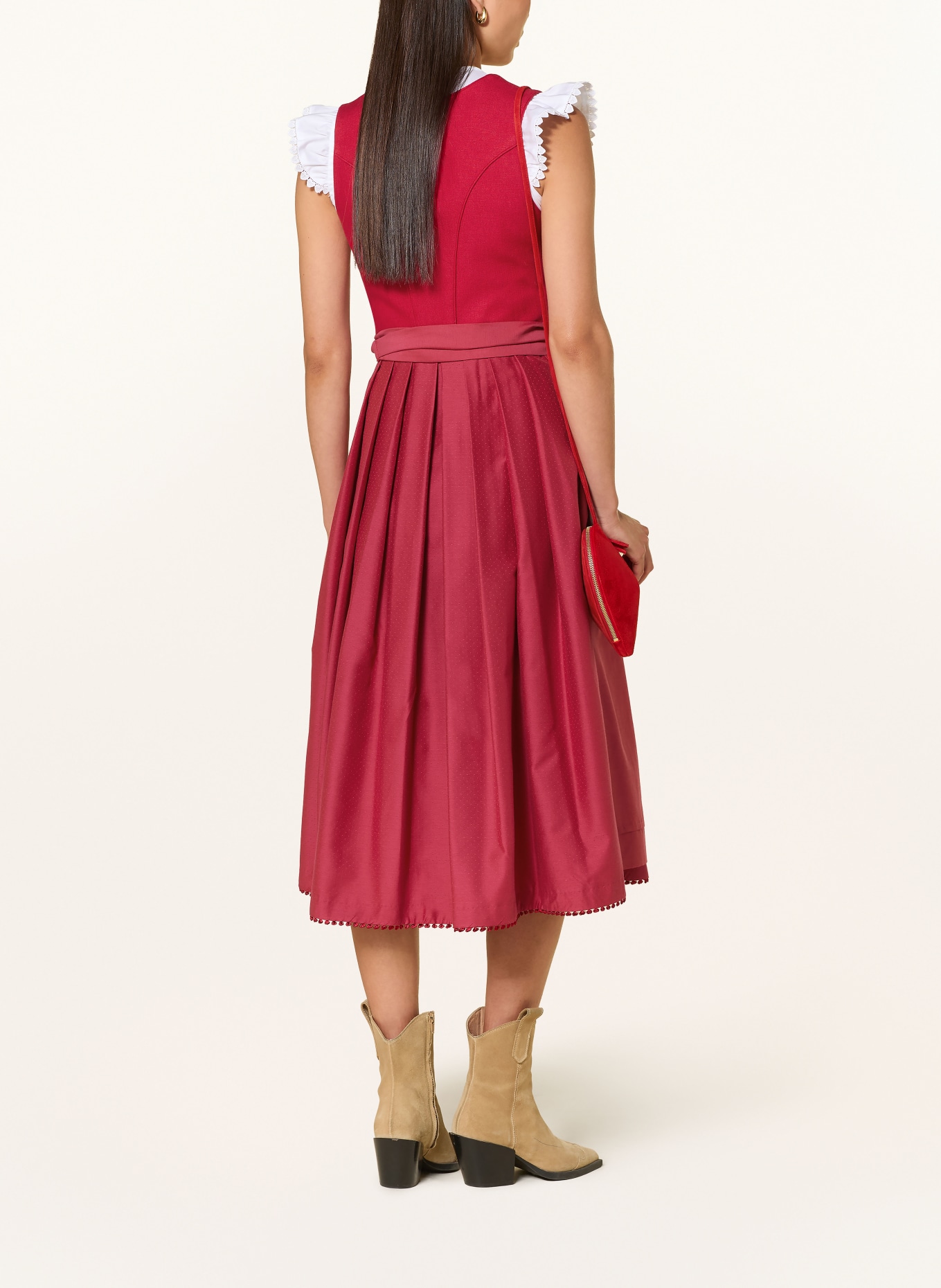 Heimatglück Tracht Dirndl BELLA: ROT