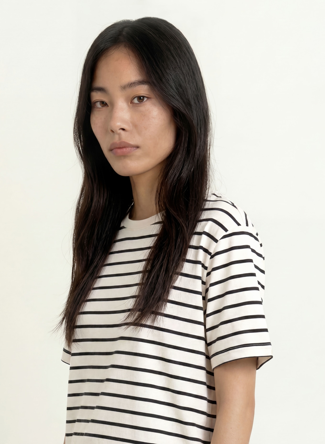 CALIDA Schlafshirt FAVOURITES LAYERING: CREME / SCHWARZ