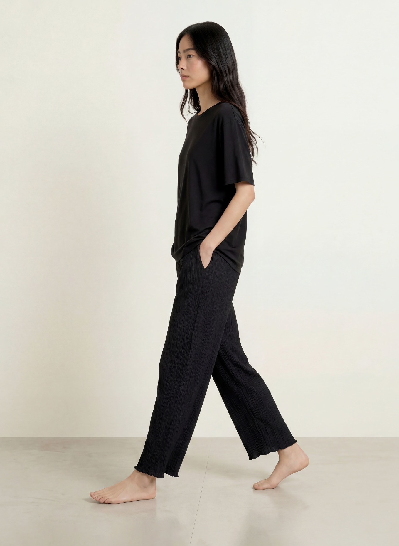 CALIDA Schlafshirt FAVOURITES LAYERING: SCHWARZ