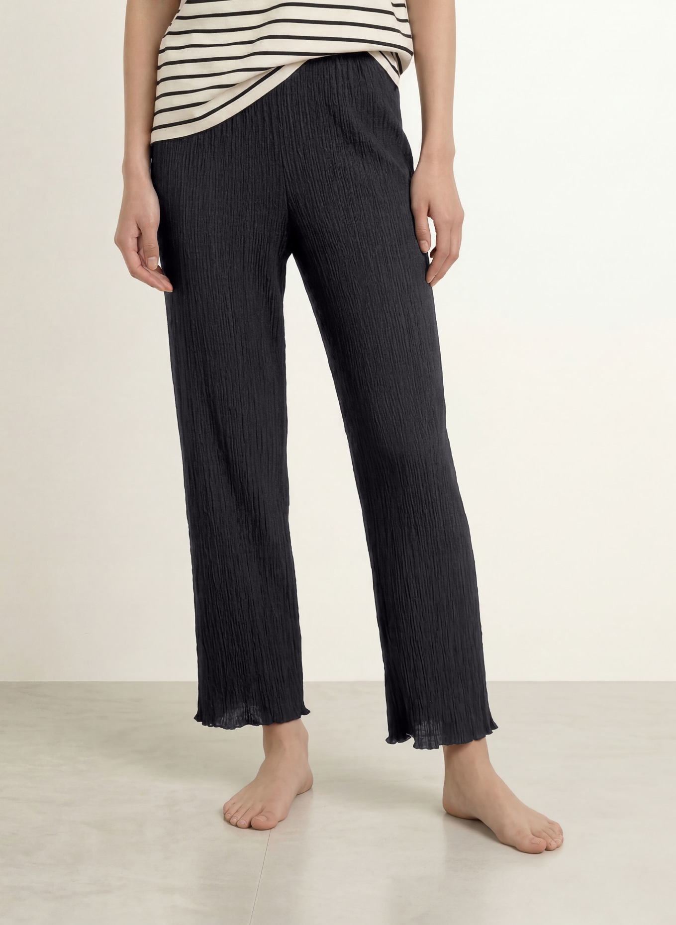 CALIDA Schlafhose FAVOURITES LAYERING: SCHWARZ