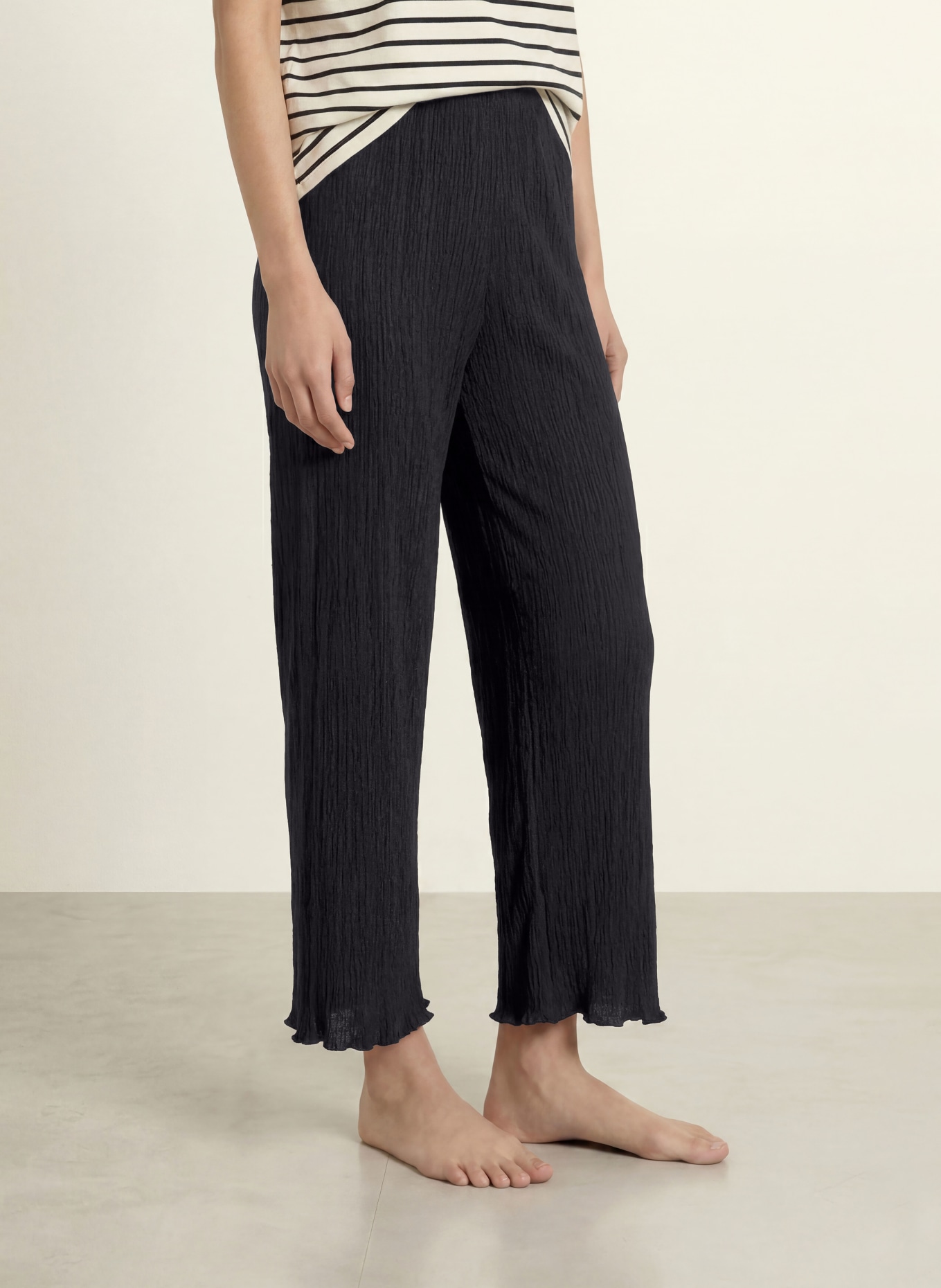 CALIDA Schlafhose FAVOURITES LAYERING: SCHWARZ