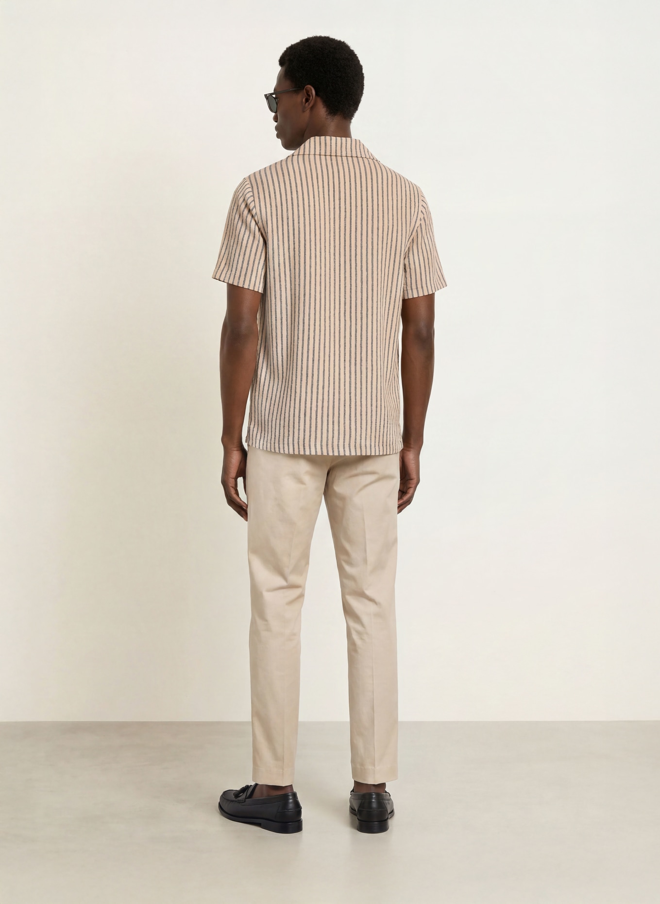 REISS Resorthemd GRIFF Comfort Fit: BEIGE / GRAU