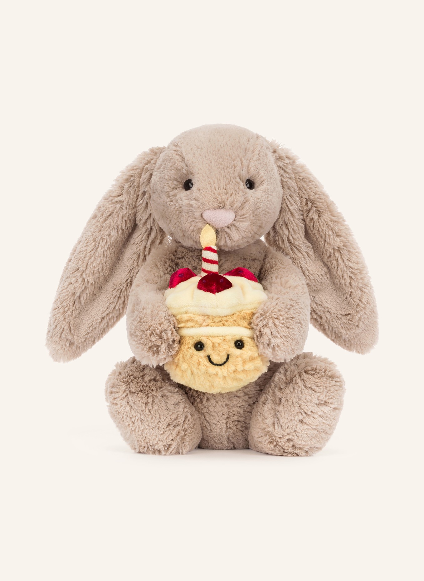 Jellycat Pluche speelgoed BASHFUL BEIGE BUNNY BIRTHDAY: BEIGE