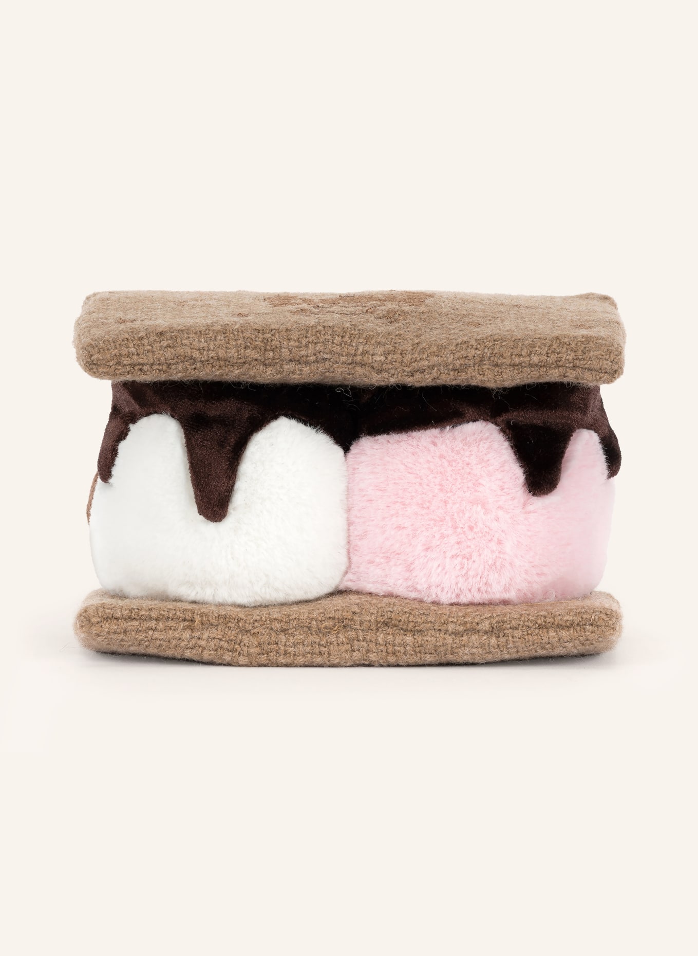 Jellycat Pluche speelgoed AMUSEABLES S'MORES: BEIGE / ROZE / WIT