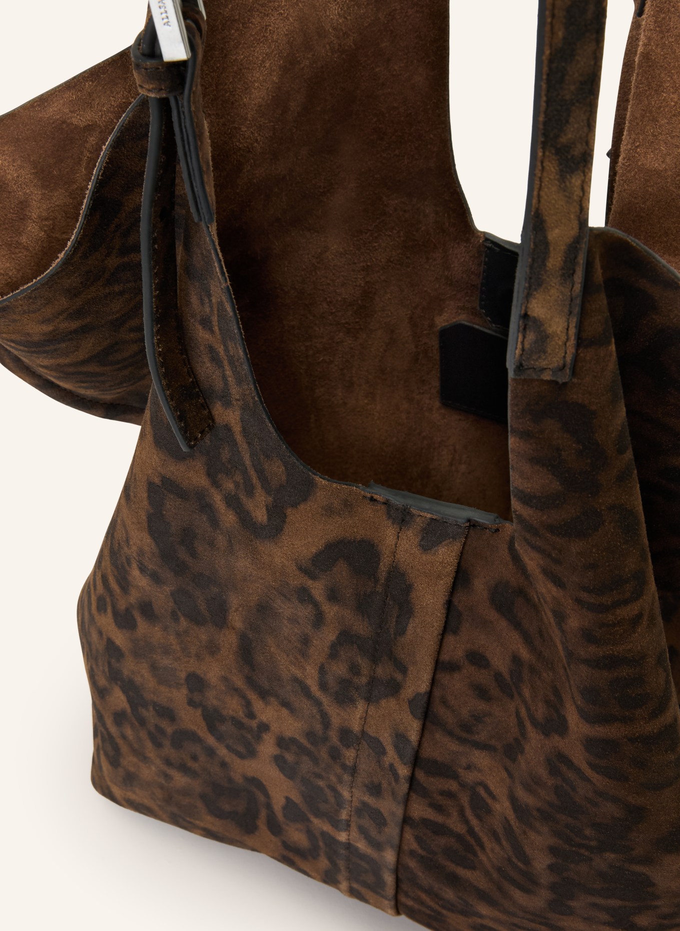 ALLSAINTS Shopper ARA LEPPO: DUNKELBRAUN / SCHWARZ