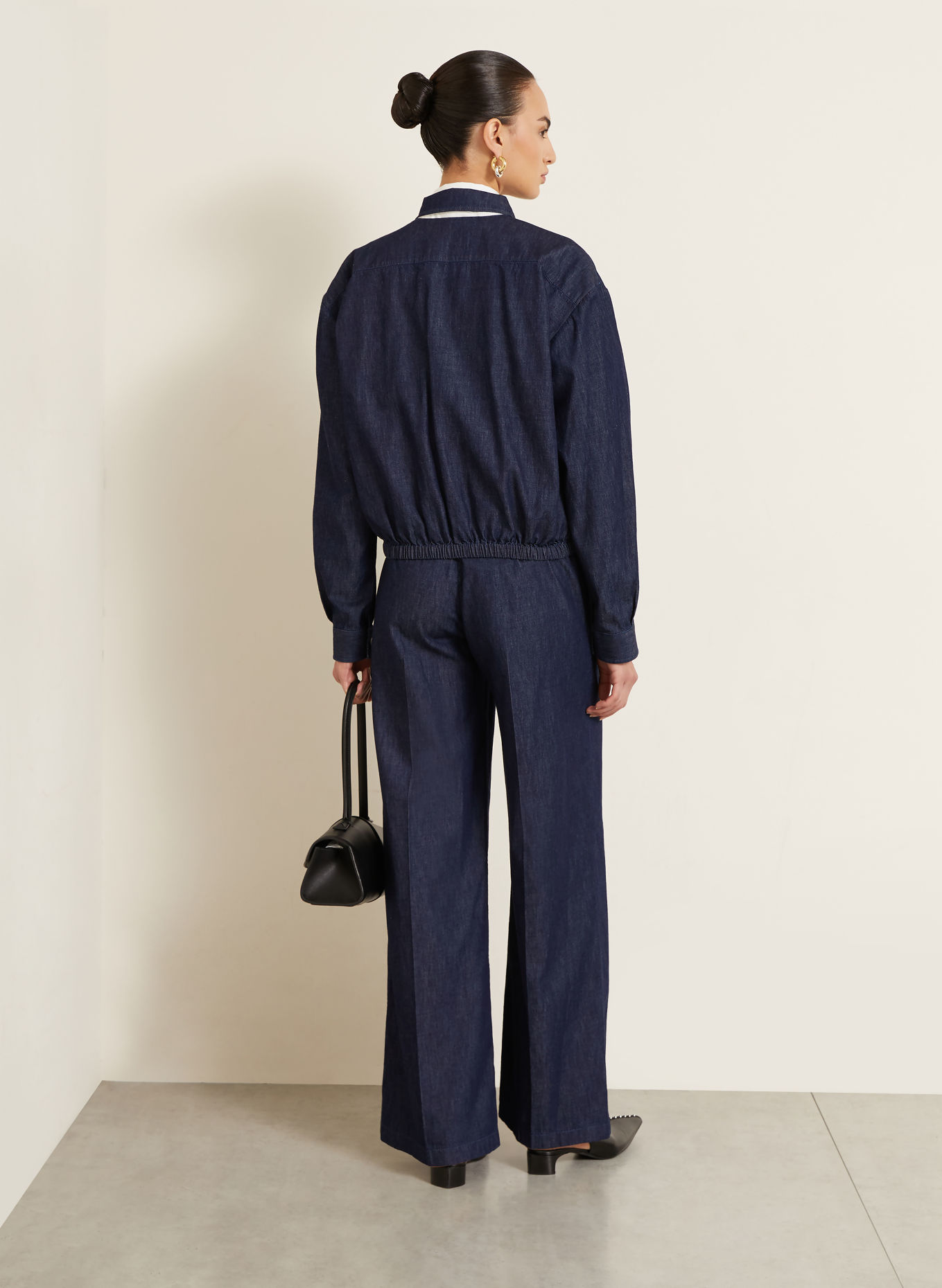 JIL SANDER Hose in Jeansoptik: DUNKELBLAU