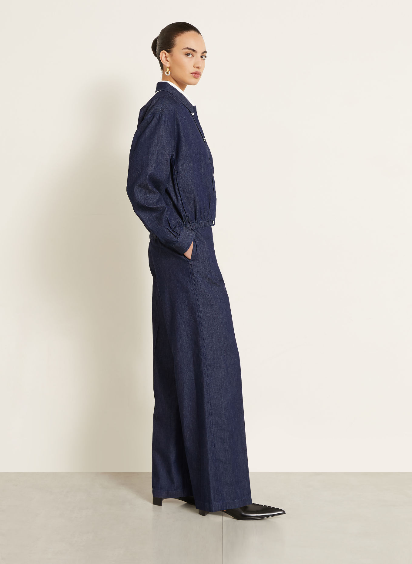 JIL SANDER Hose in Jeansoptik: DUNKELBLAU