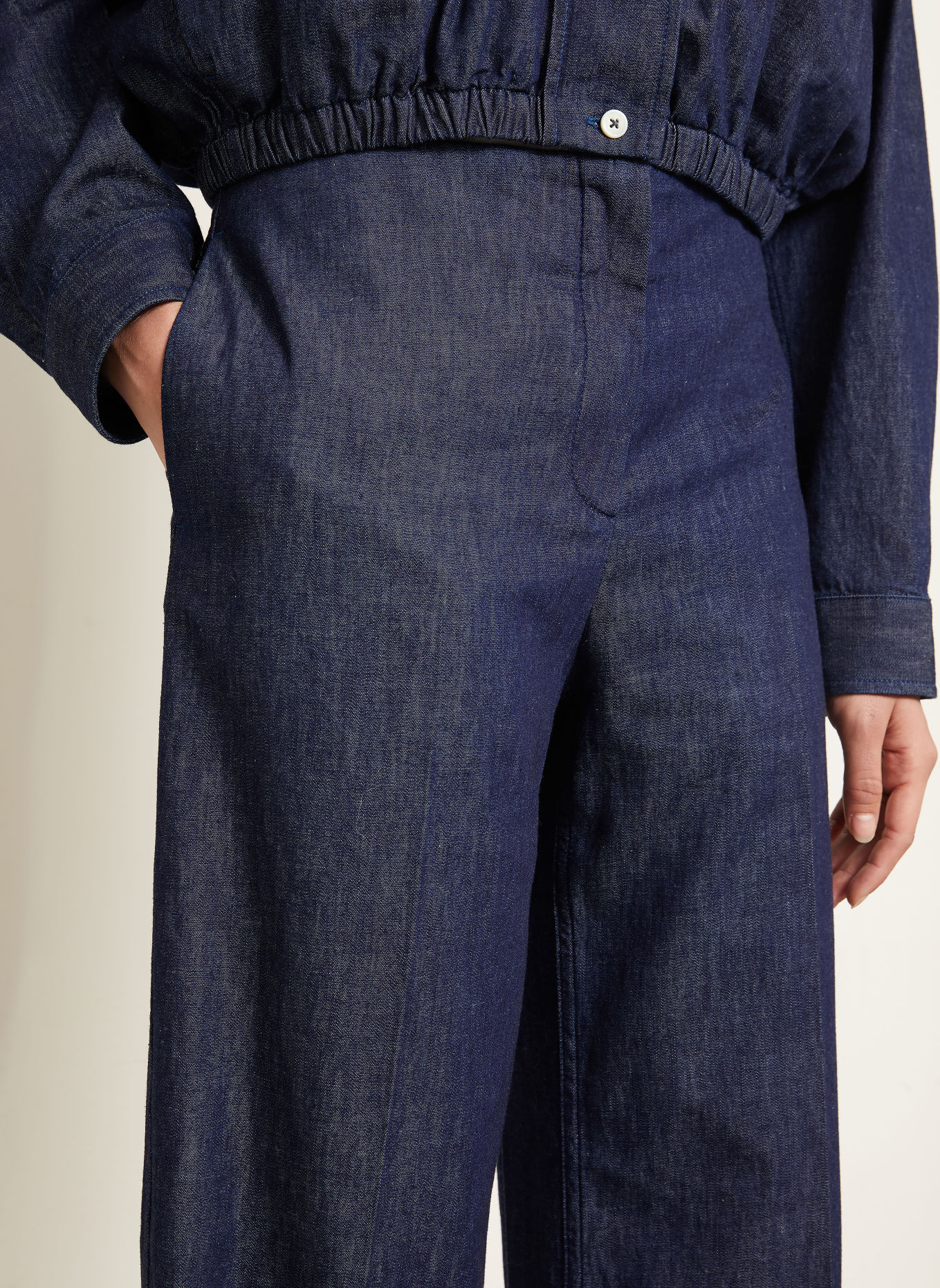 JIL SANDER Hose in Jeansoptik: DUNKELBLAU