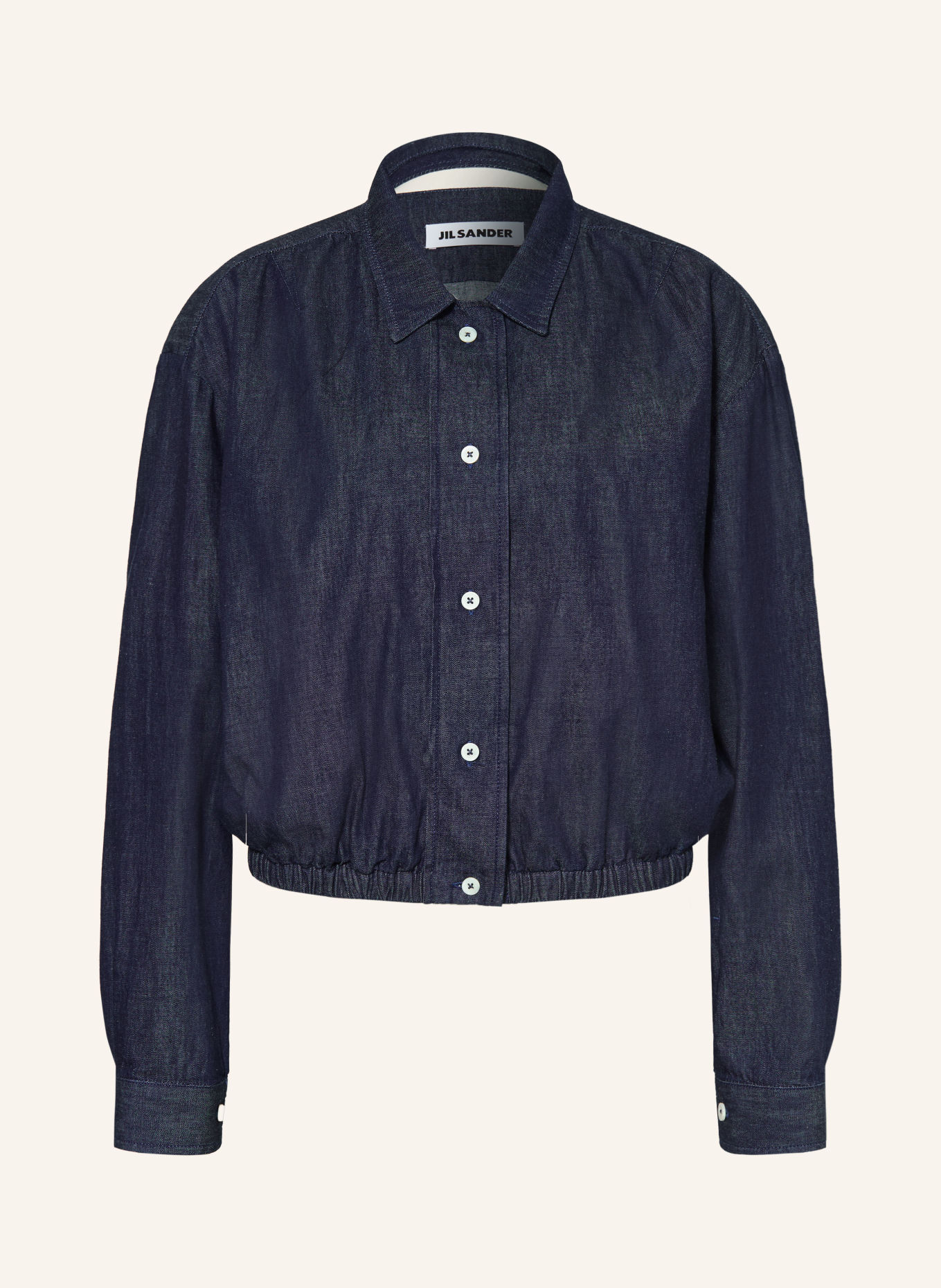 JIL SANDER Blouson in Jeansoptik: DUNKELBLAU