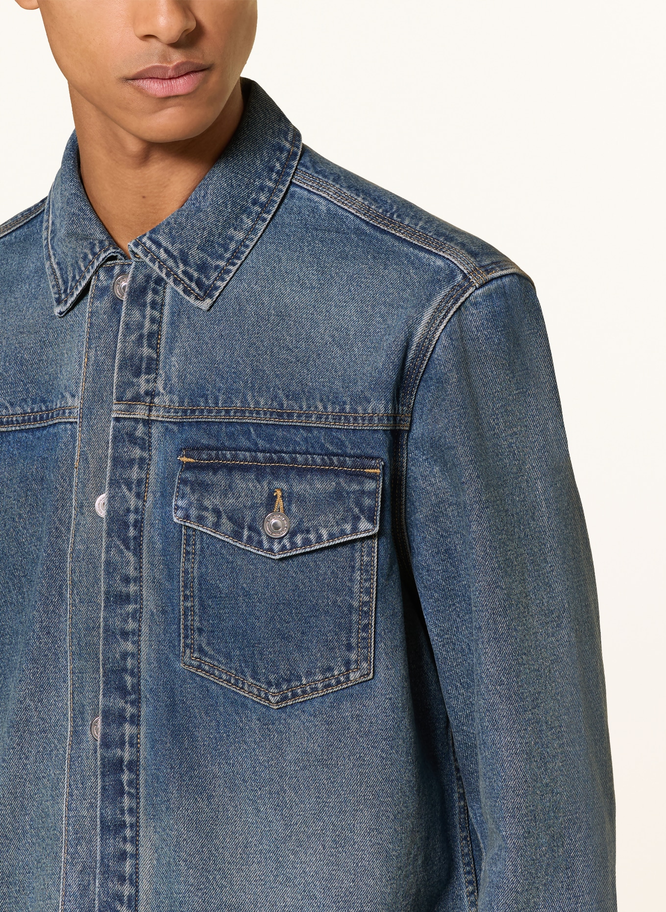 ALLSAINTS Veste en jean ROTH: 723 Dark Indigo