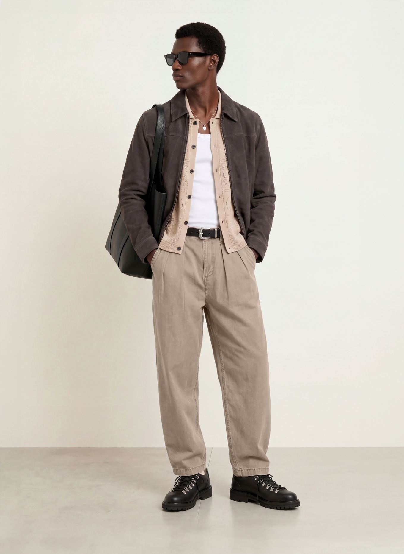 ALLSAINTS BECCO Regular Fit Jeans: 4674 STONE BROWN