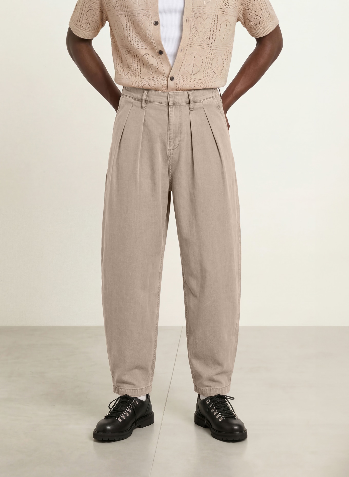 ALLSAINTS BECCO Regular Fit Jeans: 4674 STONE BROWN