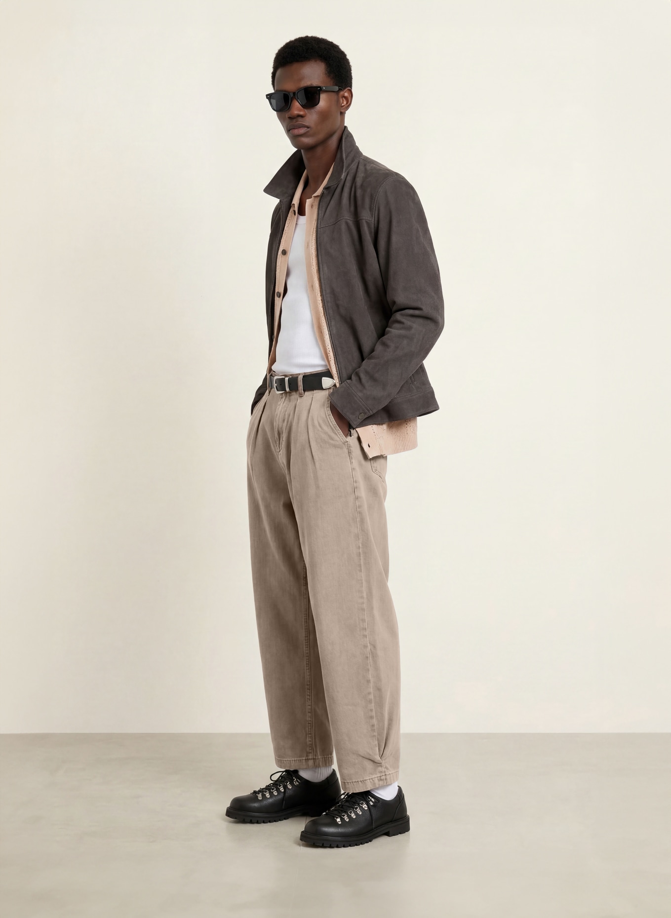 ALLSAINTS BECCO Regular Fit Jeans: 4674 STONE BROWN