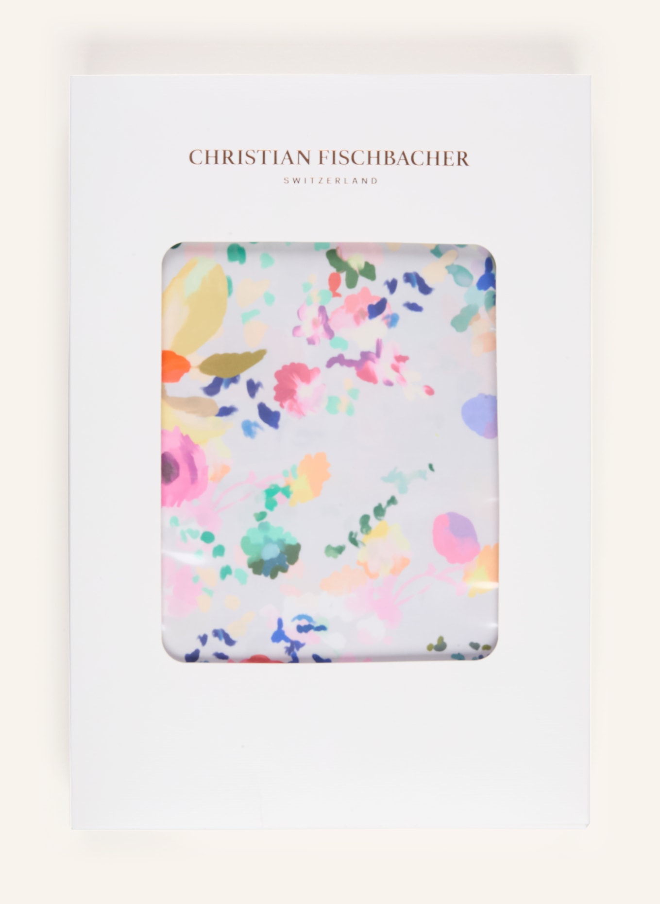 Christian Fischbacher Bettwäsche MATISSE: GRAU / ROT / HELLBLAU