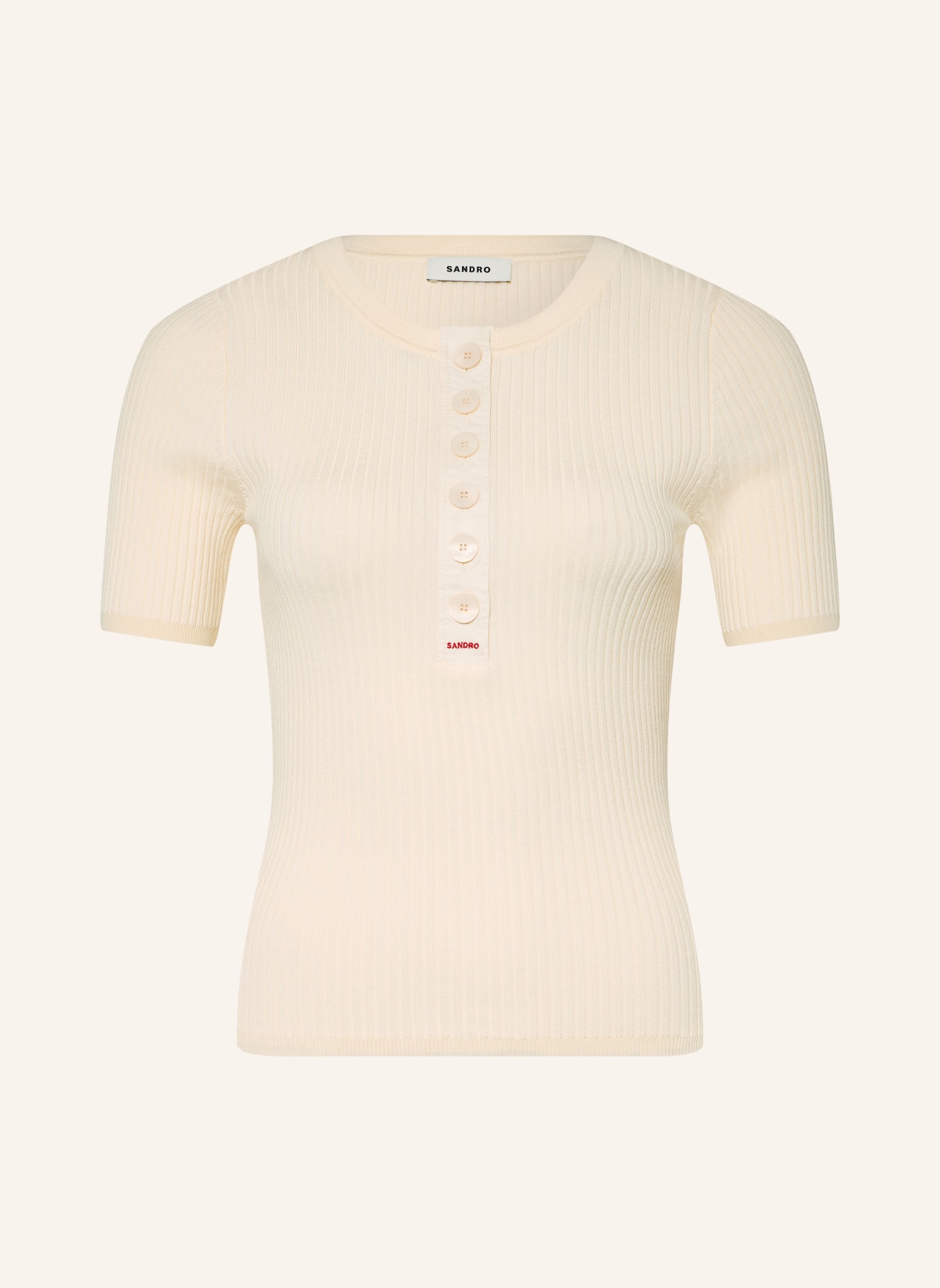 SANDRO Strickshirt: ECRU