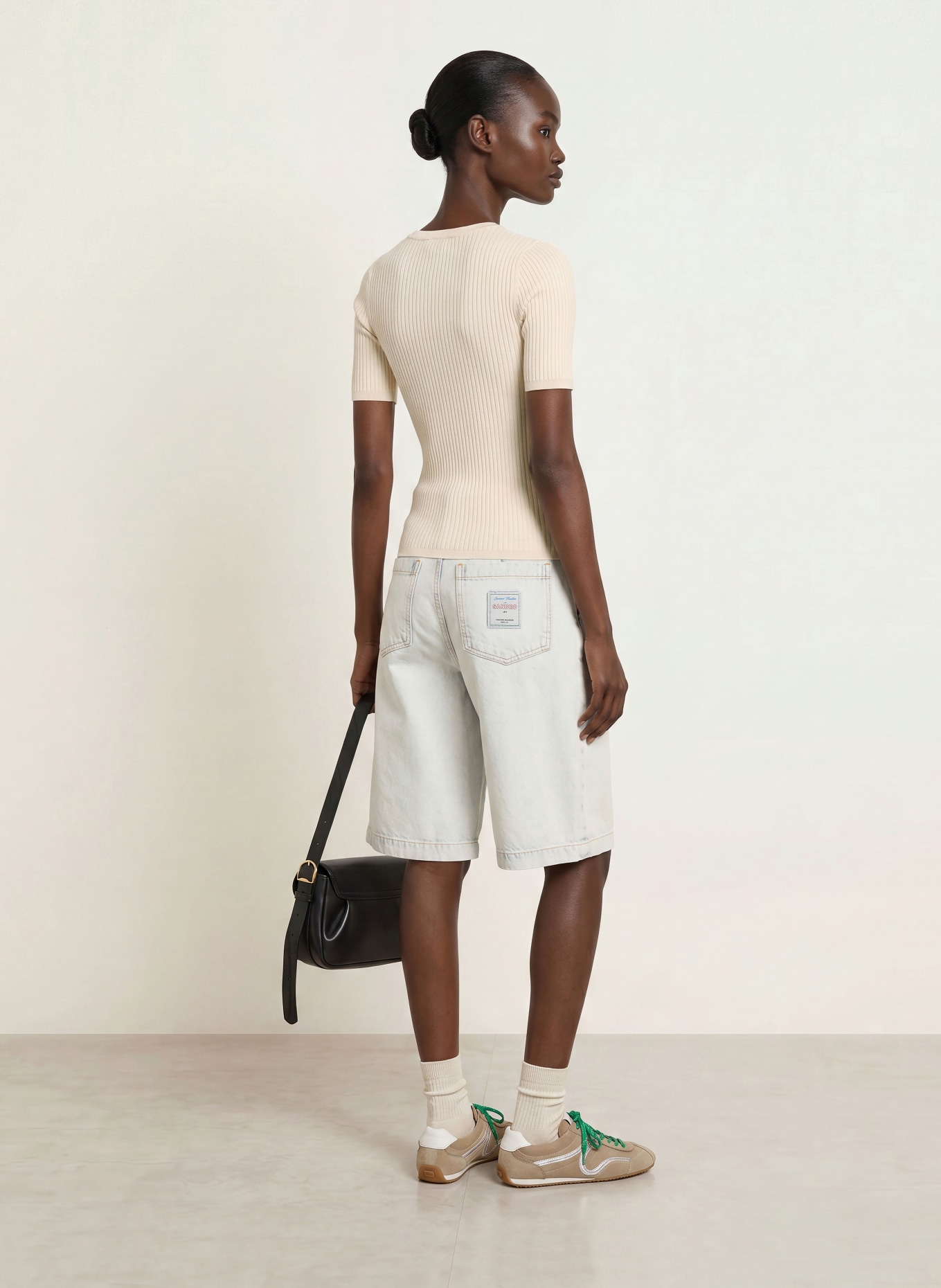 SANDRO Strickshirt: ECRU