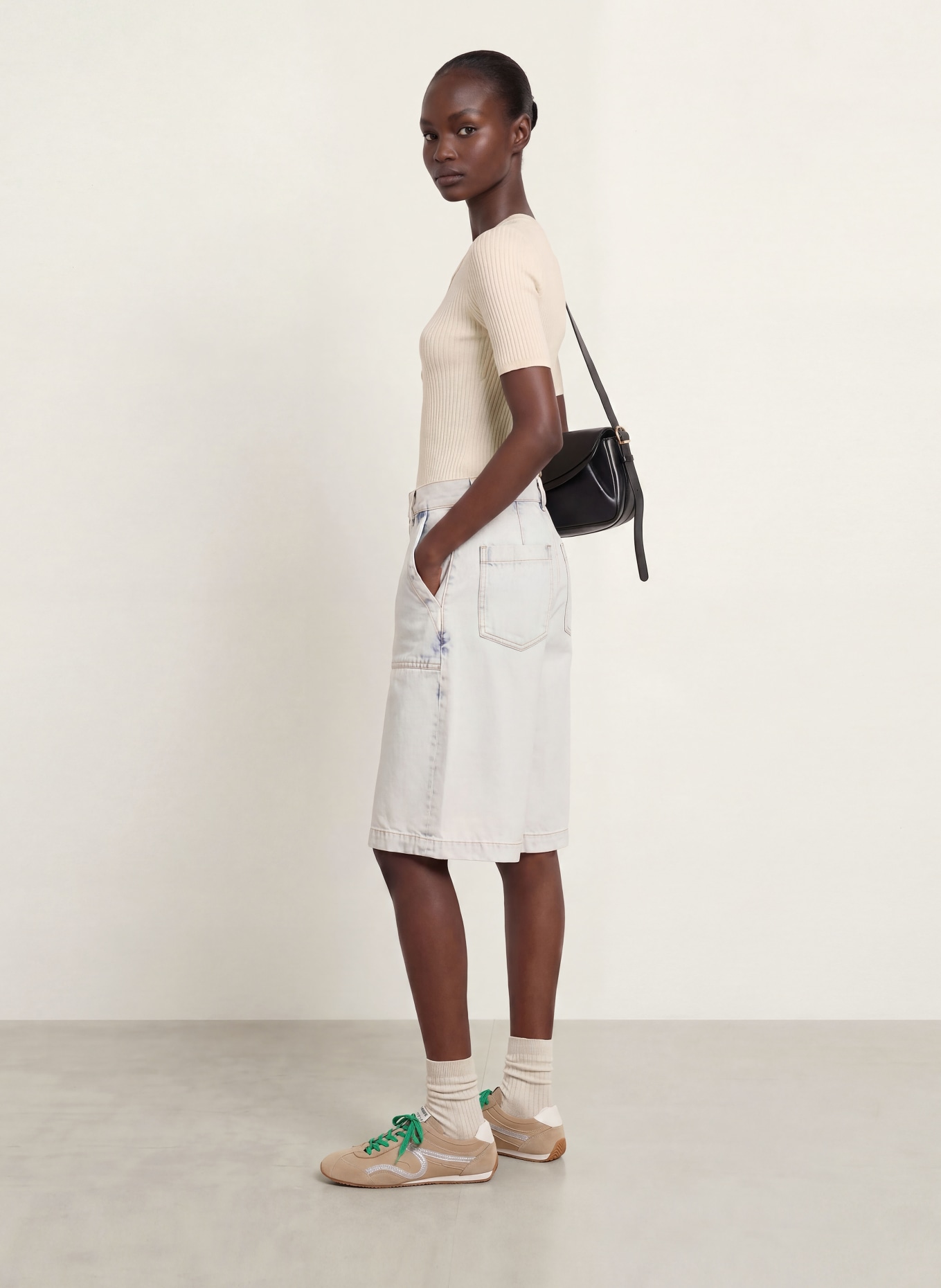 SANDRO Strickshirt: ECRU