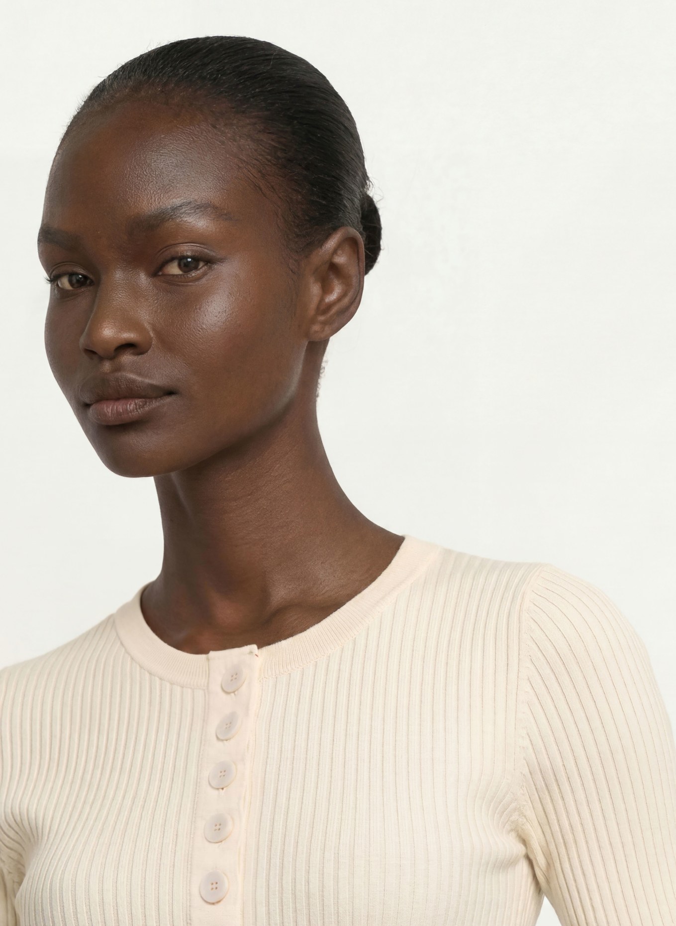 SANDRO Strickshirt: ECRU