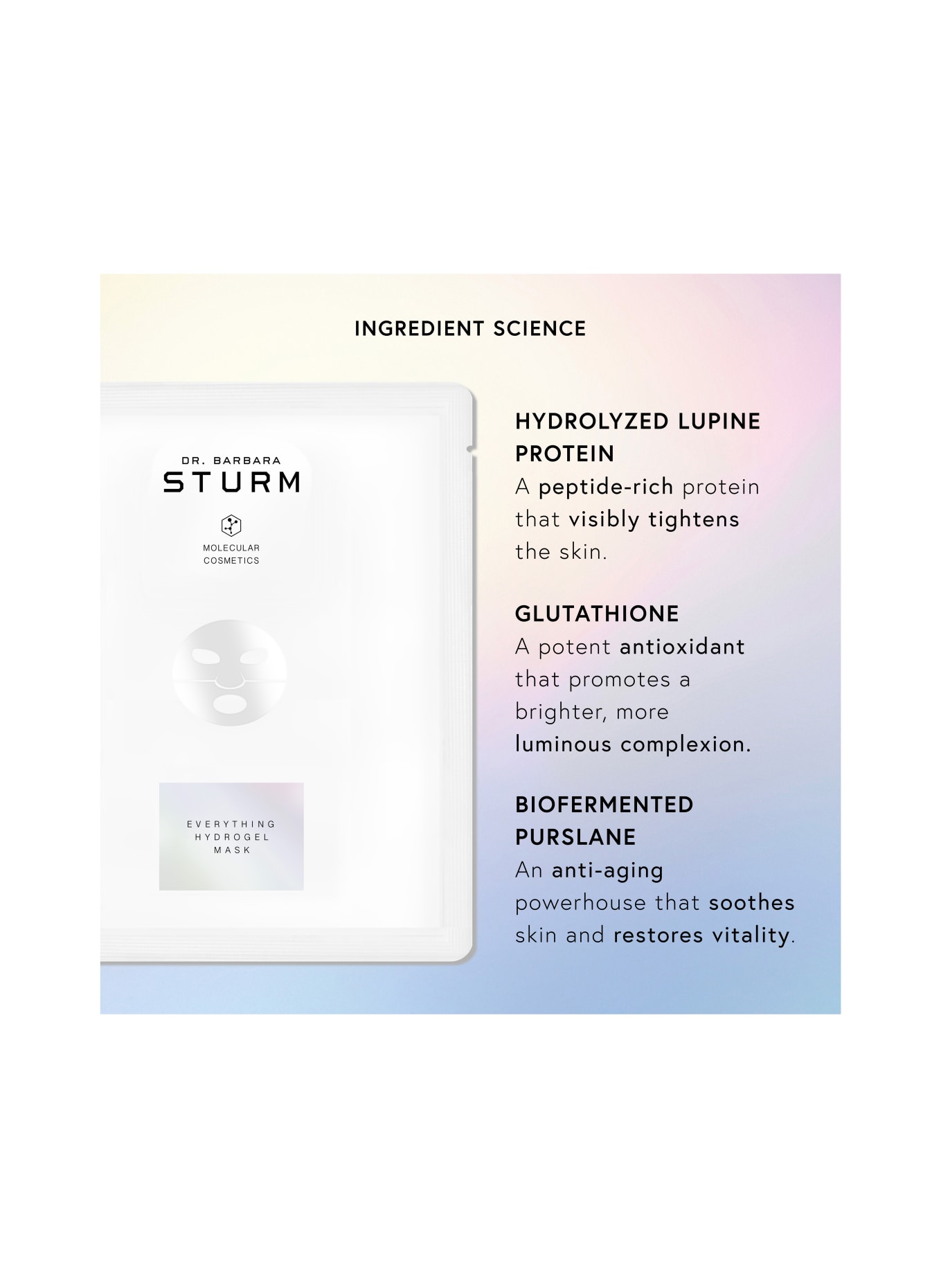 DR. BARBARA STURM EVERYTHING HYDROGEL MASK