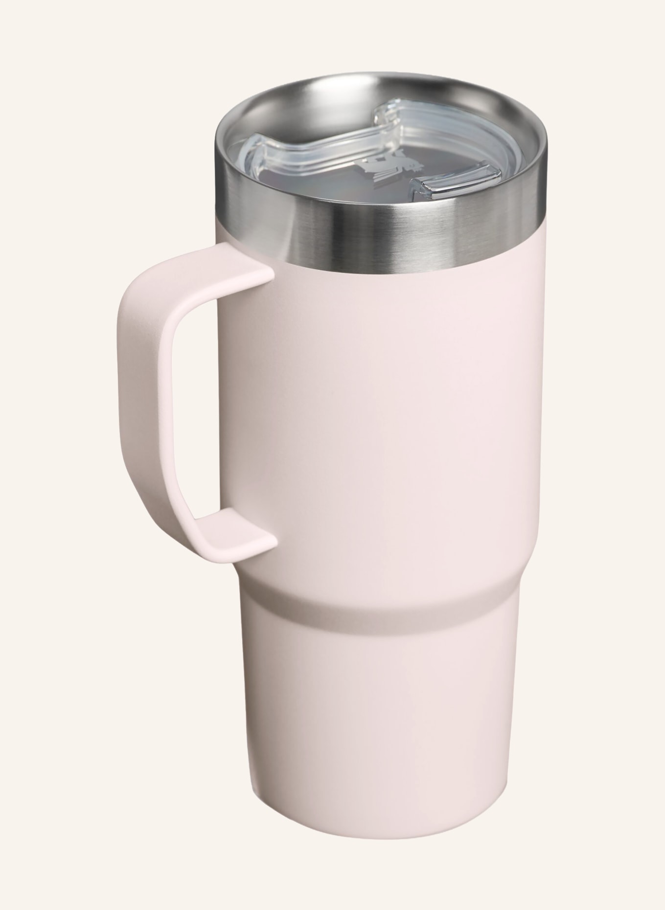 STANLEY Insulated Mug: THE EVERYDAY SUBURBAN MUG: LIGHT PINK / SILVER