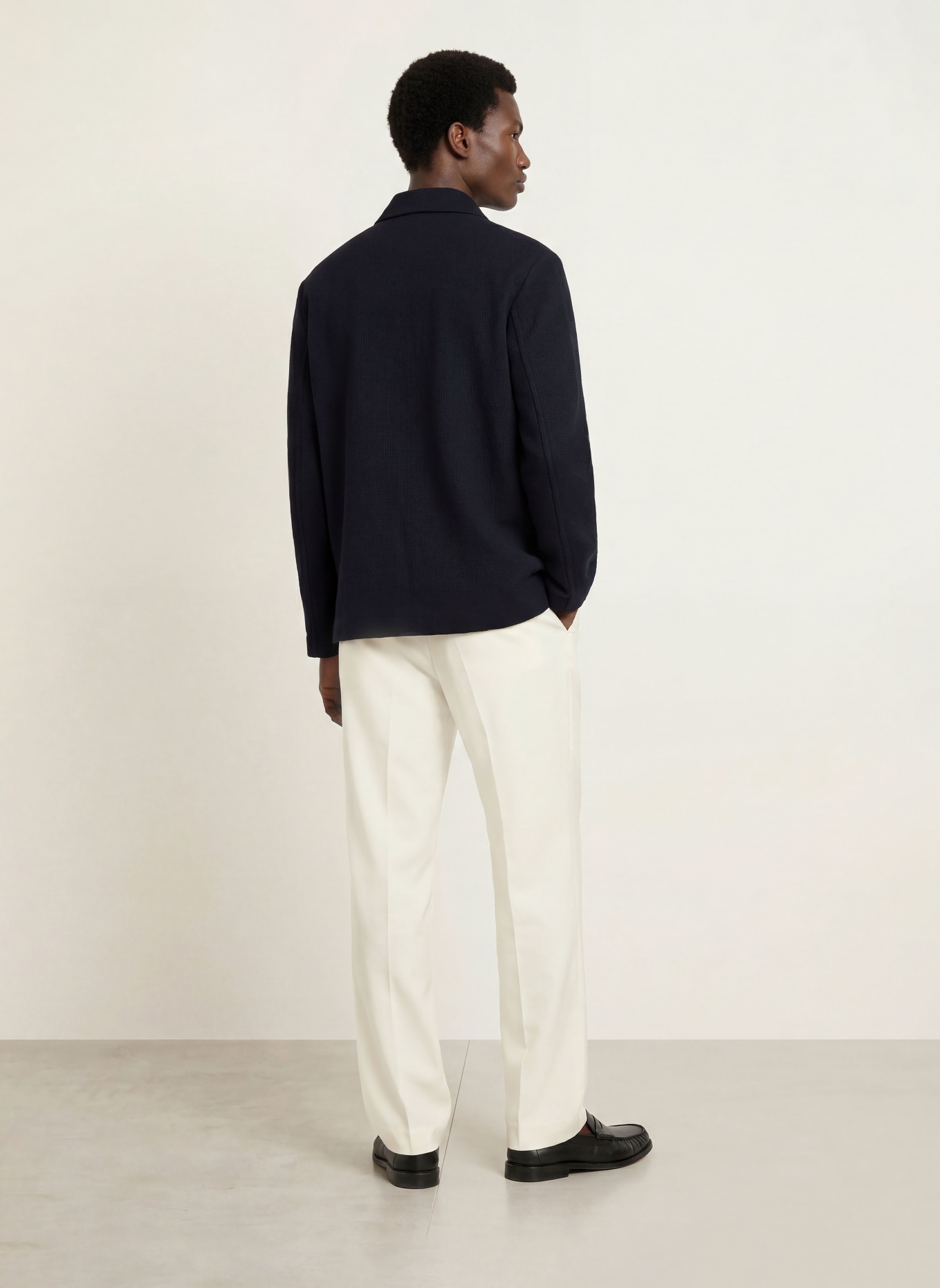 SANDRO Overshirt: DUNKELBLAU