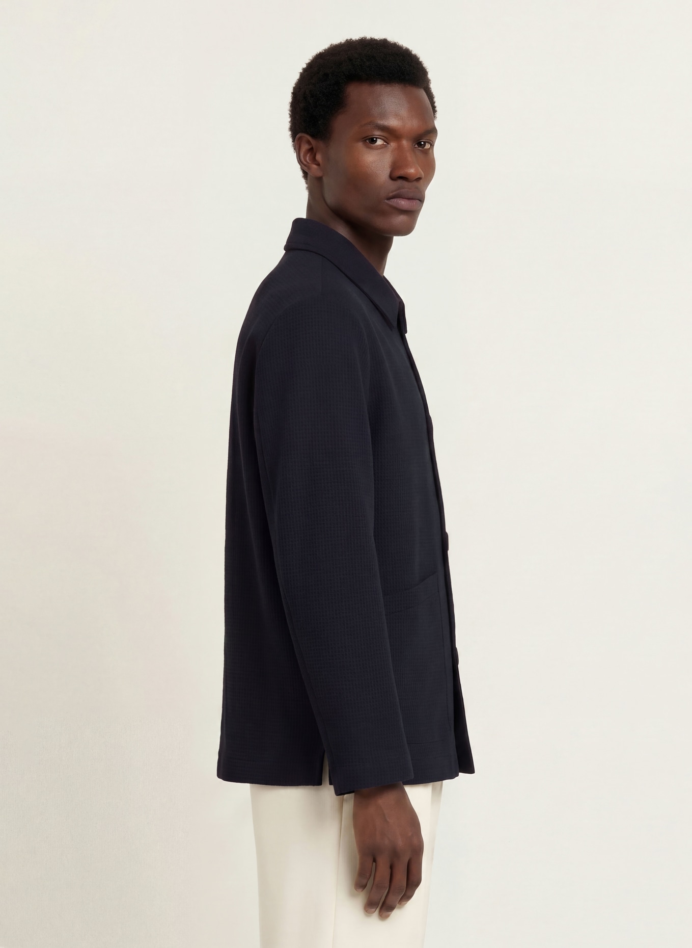 SANDRO Overshirt: DUNKELBLAU
