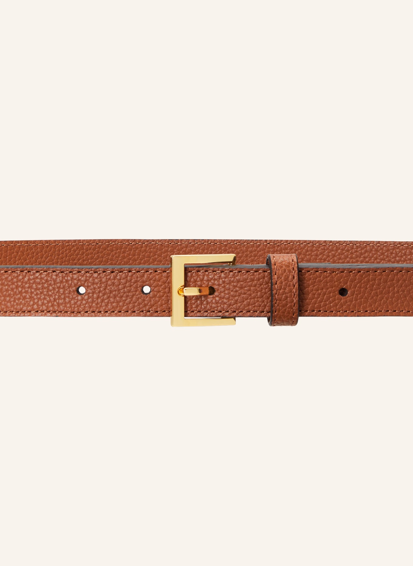 LAUREN RALPH LAUREN Leren riemen: BRUIN