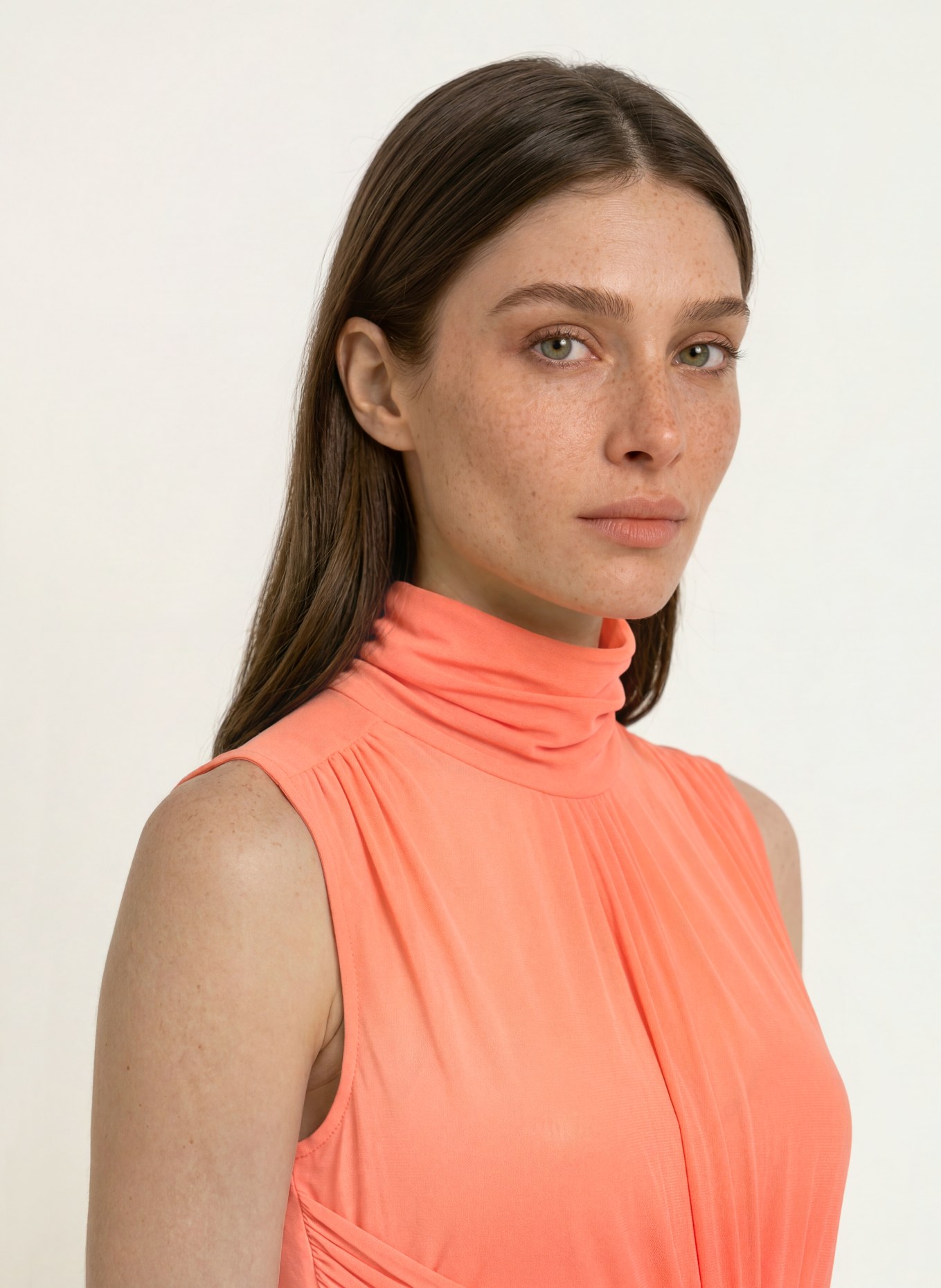 REISS Mesh-jurk STARLA: ORANJE