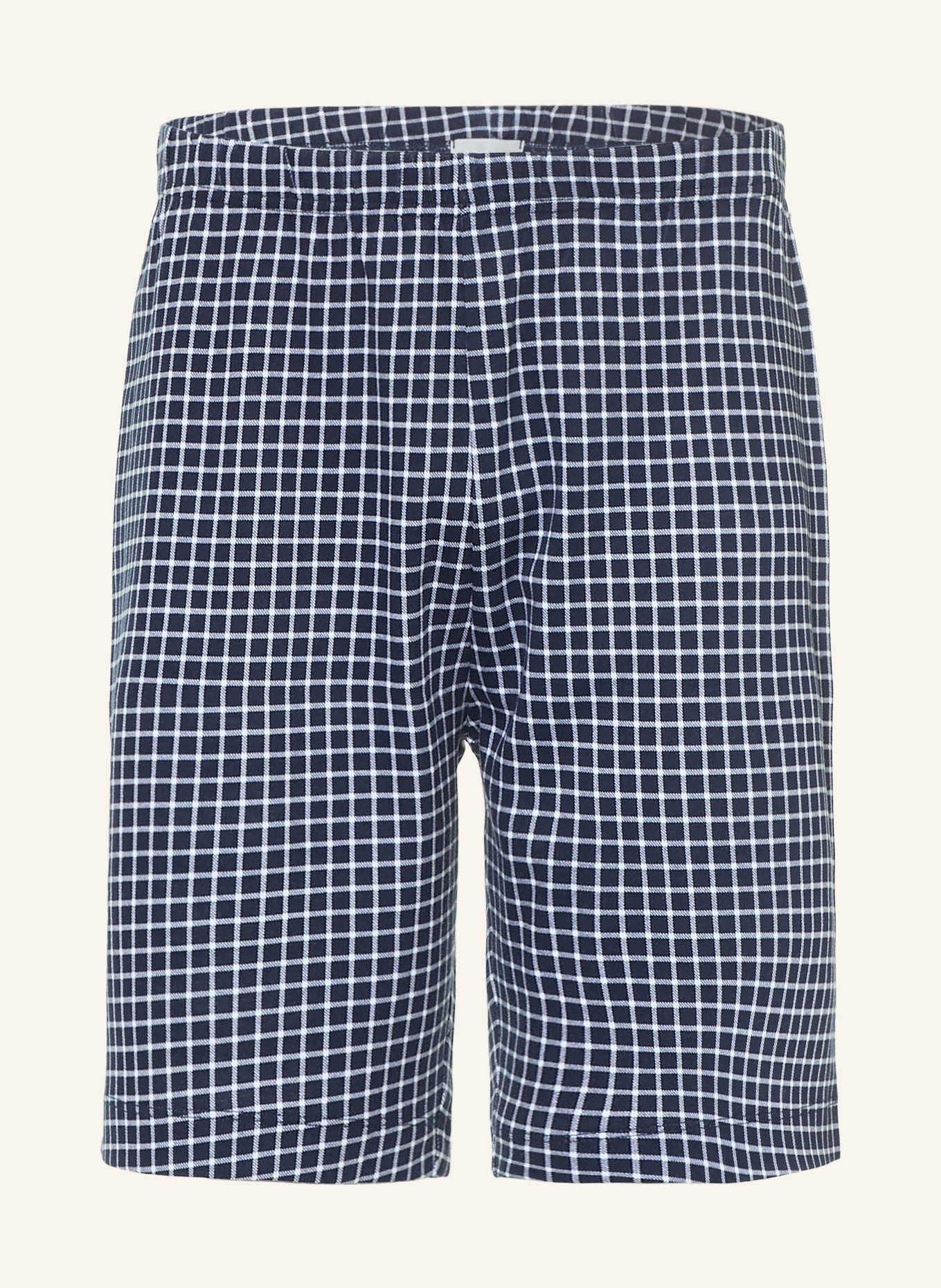 mey Pyjamashorts uit de WHITE CHECK-serie: DONKERBLAUW / WIT