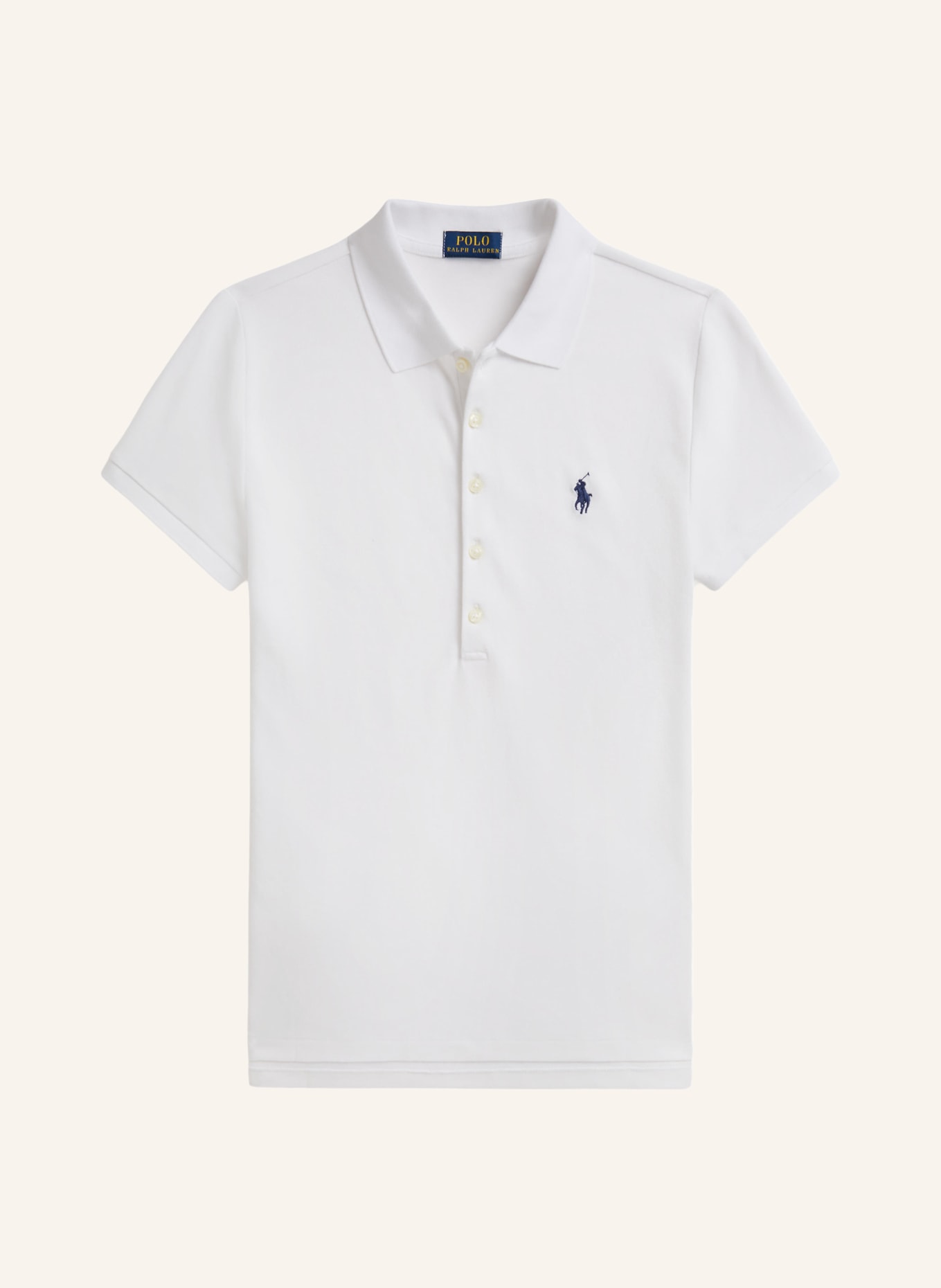 POLO RALPH LAUREN Piqué-Poloshirt: WEISS