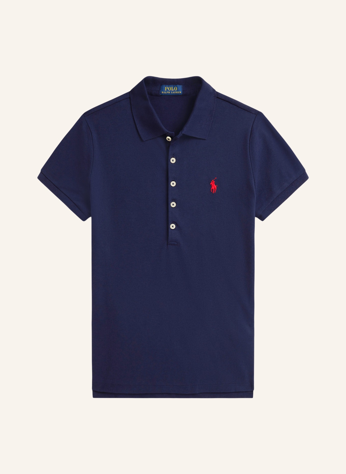 POLO RALPH LAUREN Piqué-Poloshirt: DUNKELBLAU