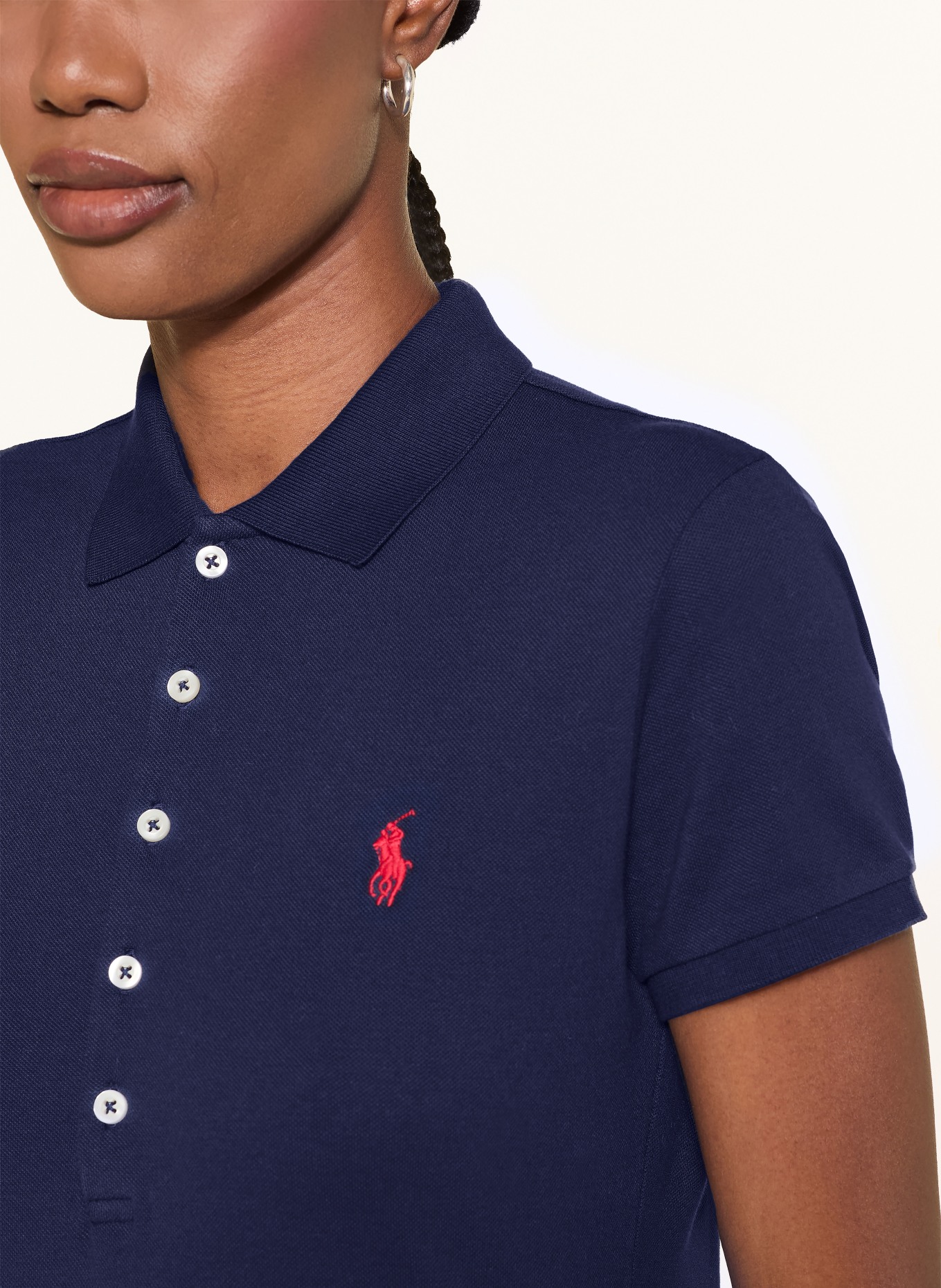 POLO RALPH LAUREN Piqué-Poloshirt: DUNKELBLAU