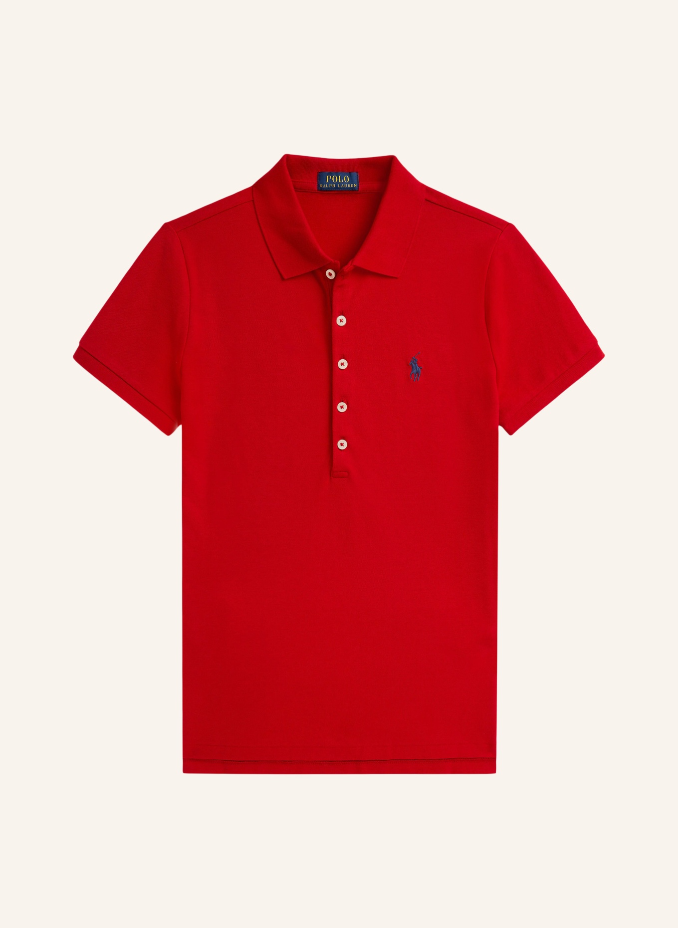 POLO RALPH LAUREN Piqué-Poloshirt: ROT