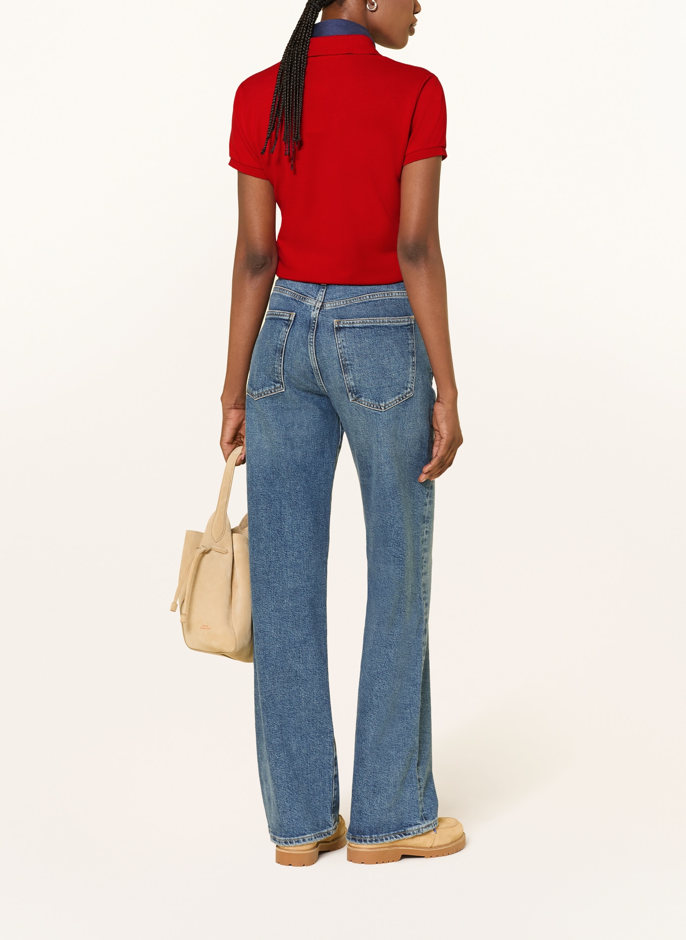 POLO RALPH LAUREN Piqué-Poloshirt: ROT